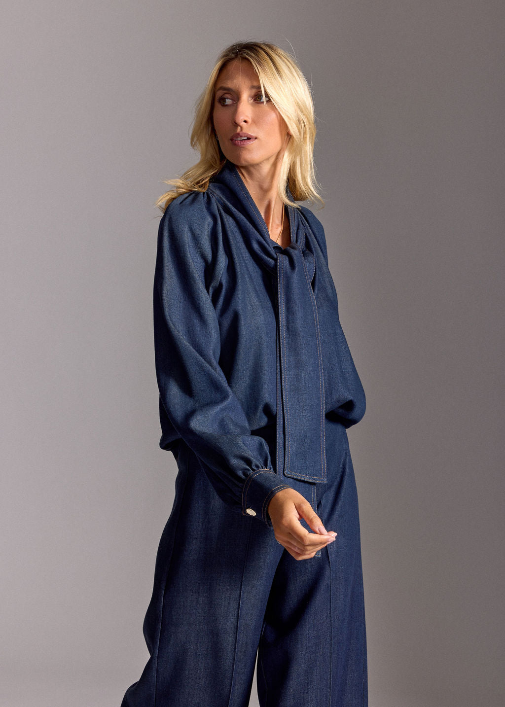 LOLI DENIM LYOCELL COCKTAIL SHIRT