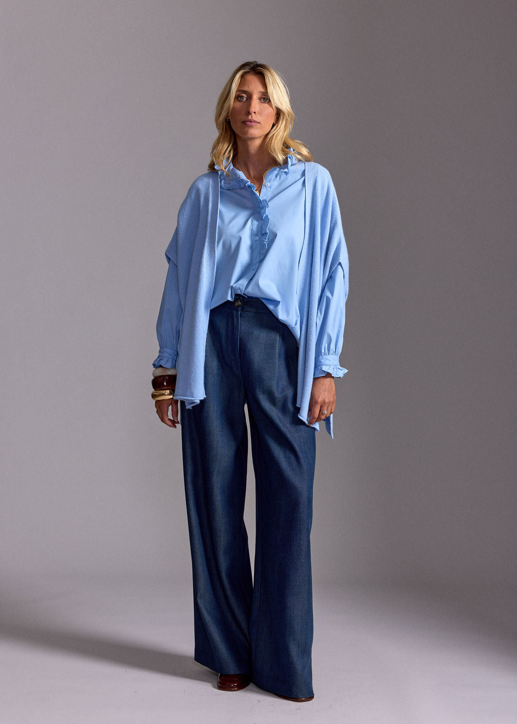 PANTALON 7/8IÈME PARSON DENIM