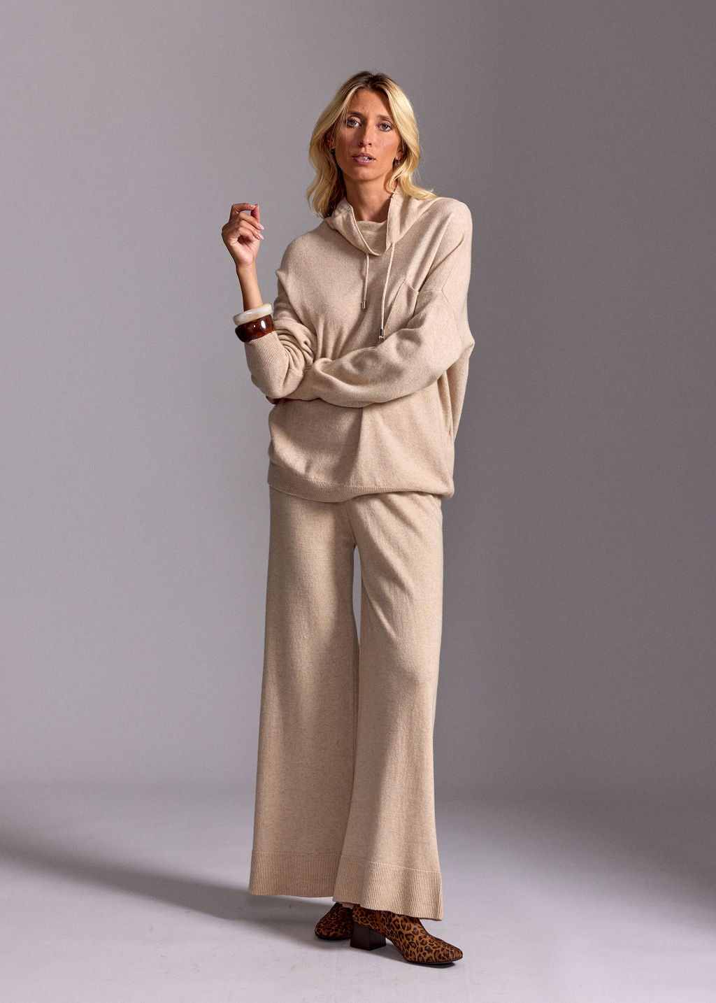 PULL COL MONTANT JODY BEIGE