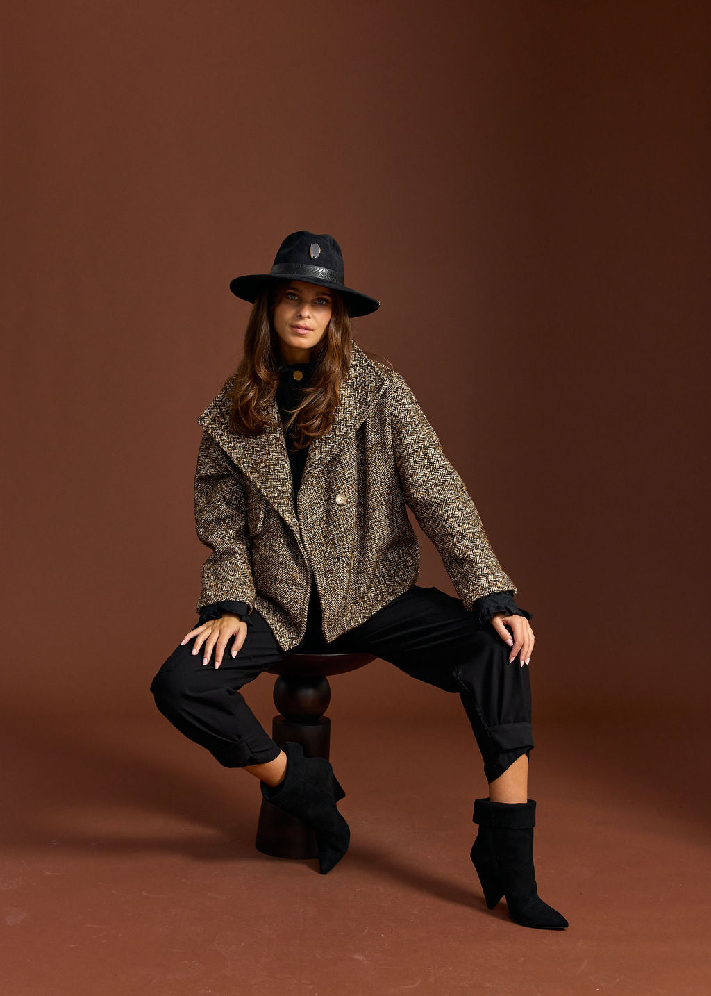 VESTE EN CHEVRON SILO CAFE