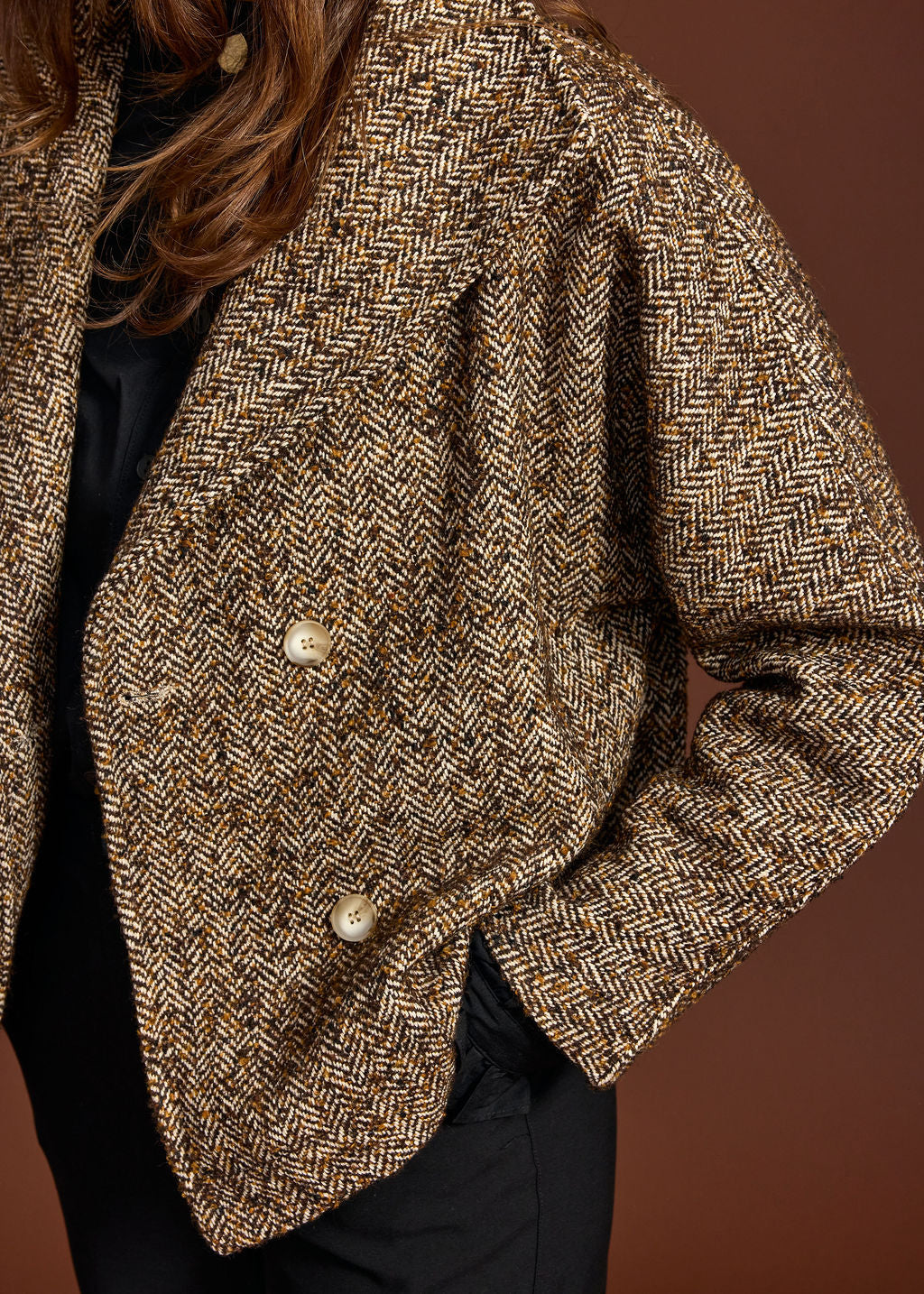 VESTE EN CHEVRON SILO CAFE