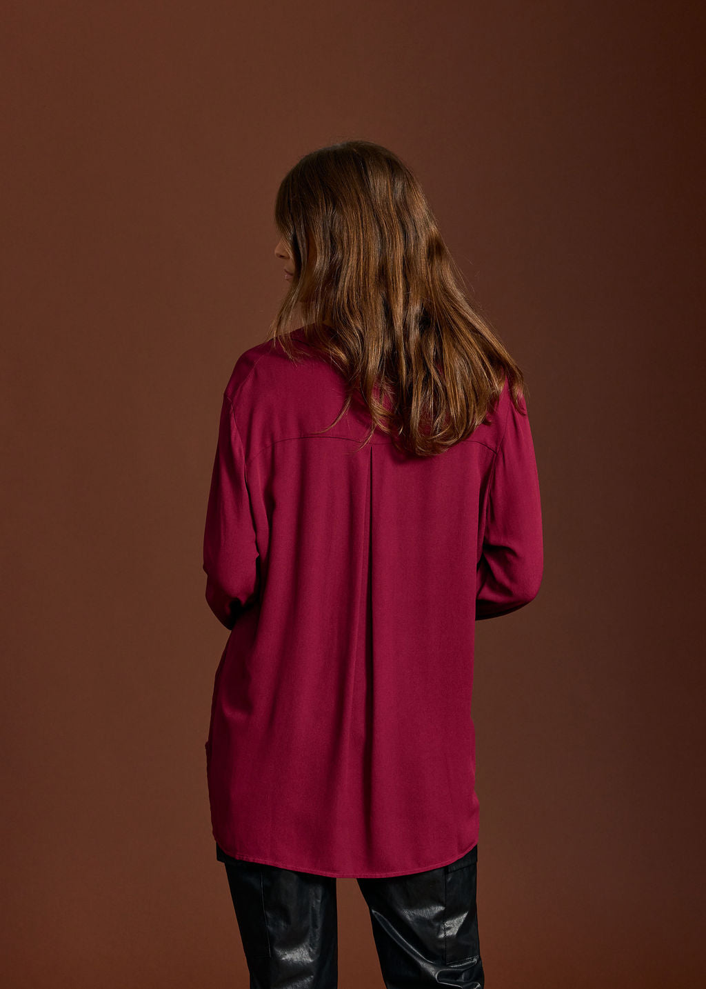 CHEMISE FLUIDE UNIE ORSO GRENADE