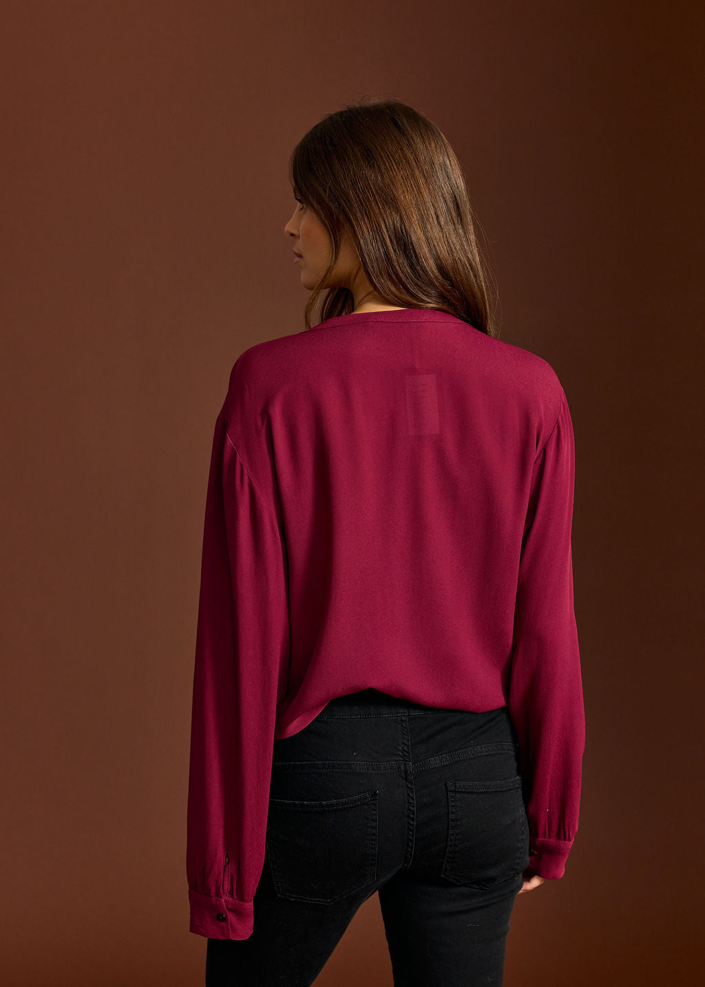 CHEMISE DROITE COL V PAOLA GRENADE