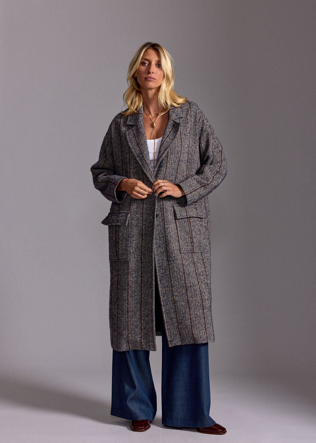 MANTEAU LONG EN LAINAGE AMAKO NUIT