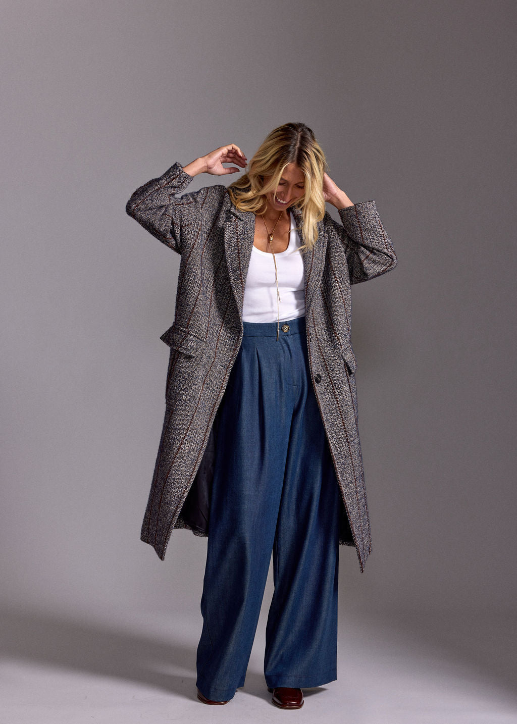 MANTEAU LONG EN LAINAGE AMAKO NUIT