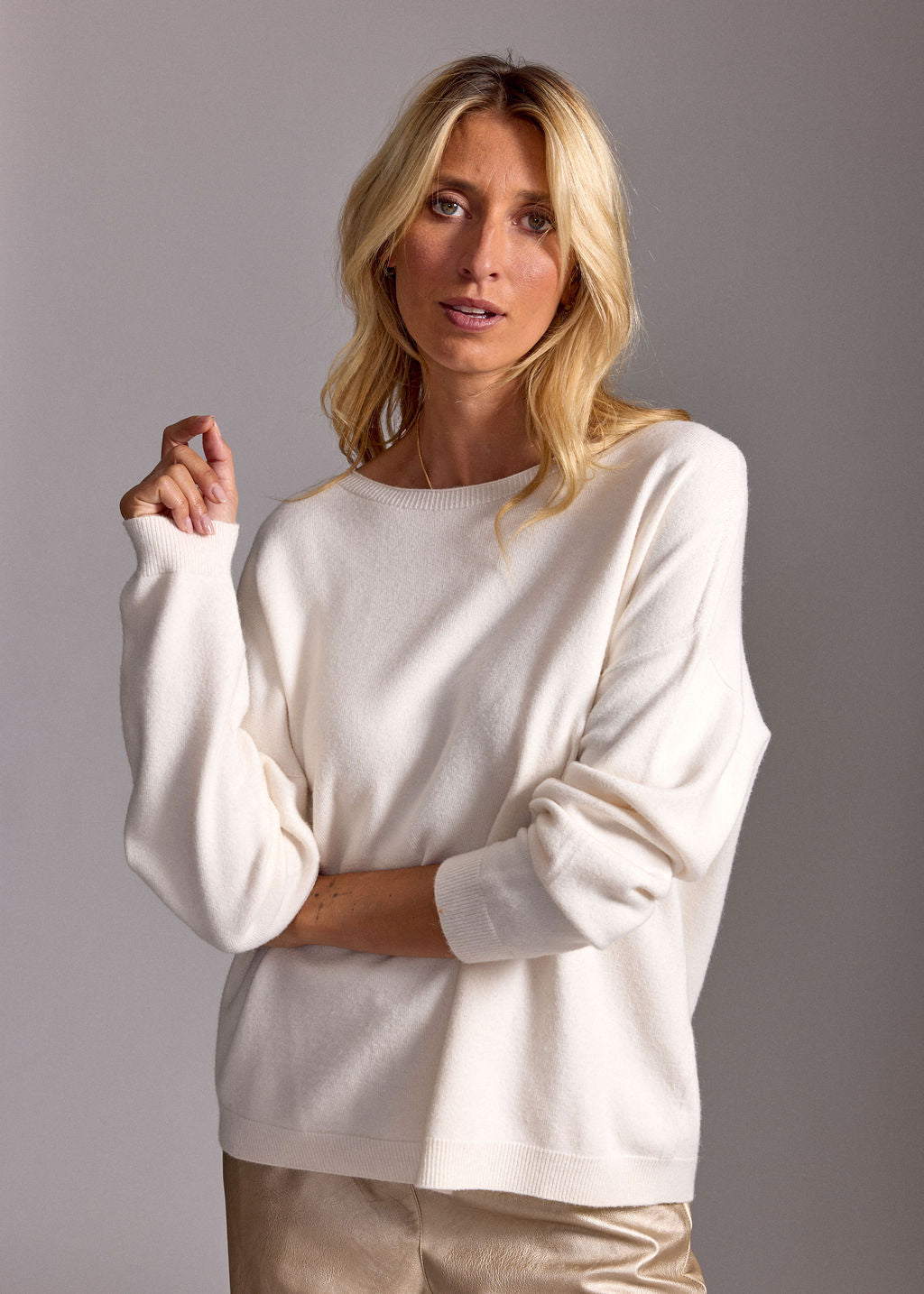 PULL AMPLE UNIE ELA ECRU