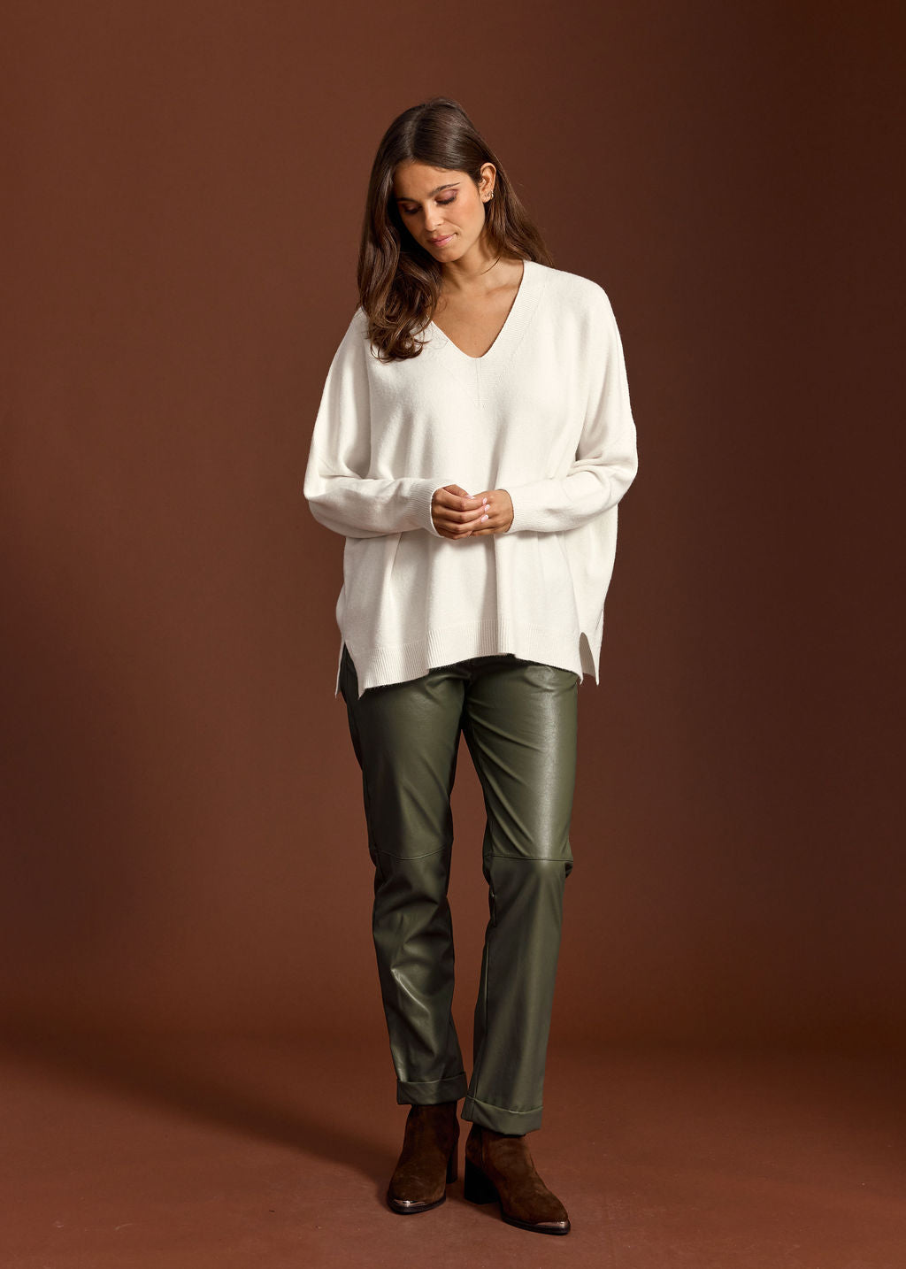 PULL PONCHO LOUISE ECRU