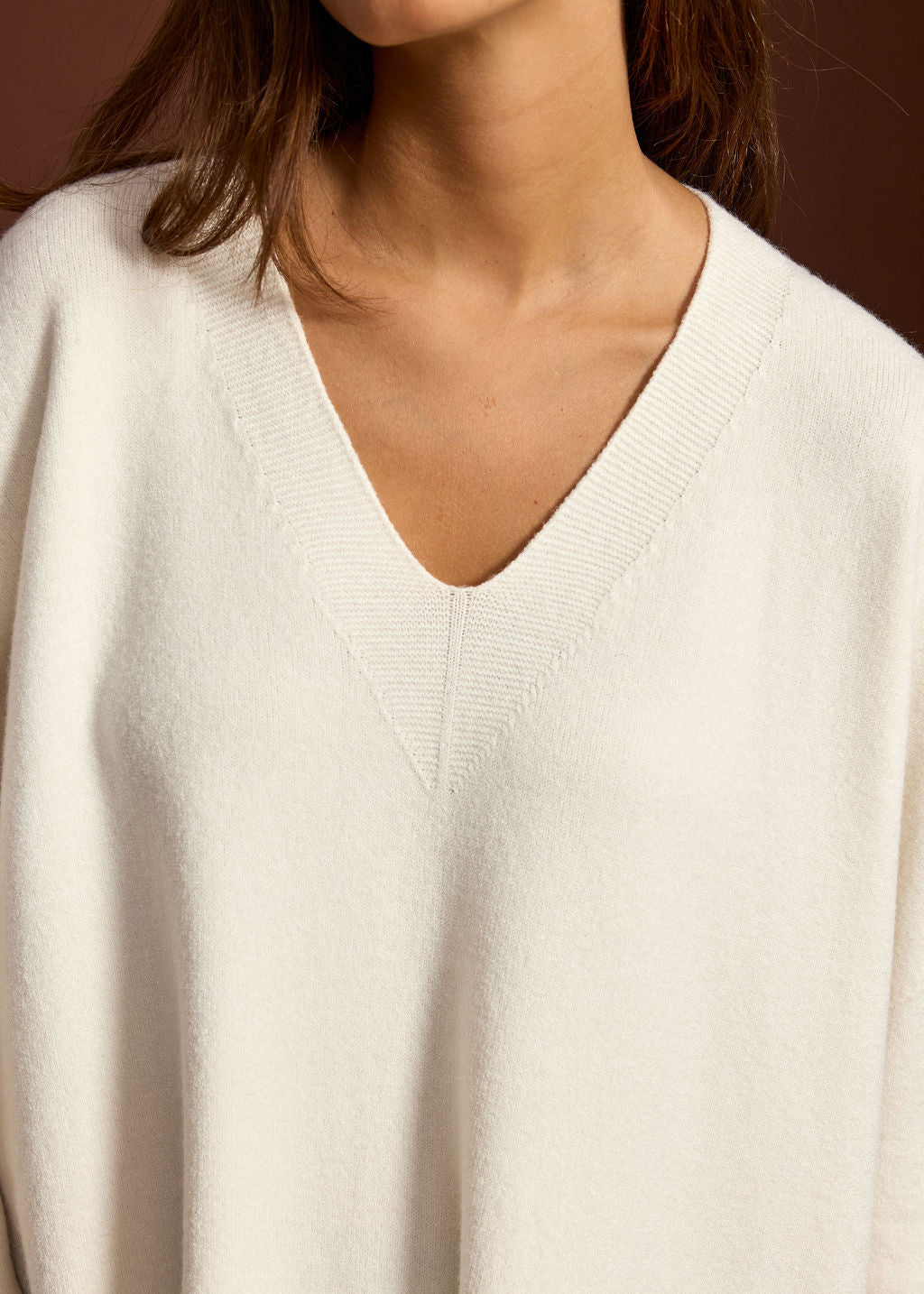 PULL PONCHO LOUISE ECRU