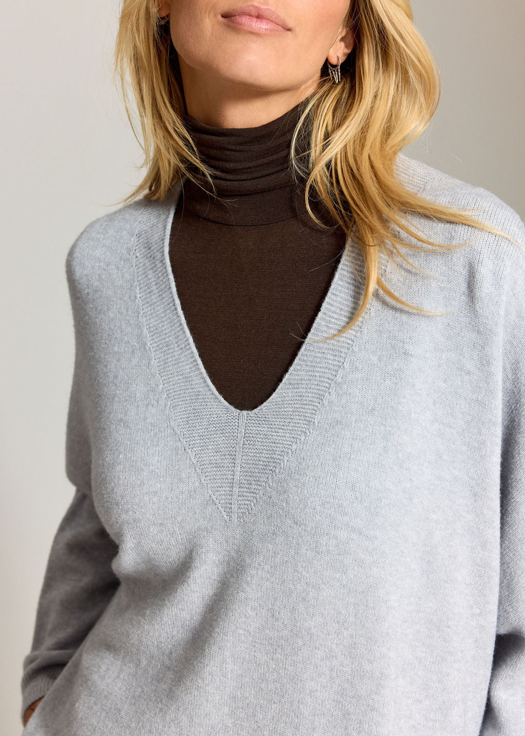 PULL PONCHO LOUISE GREY