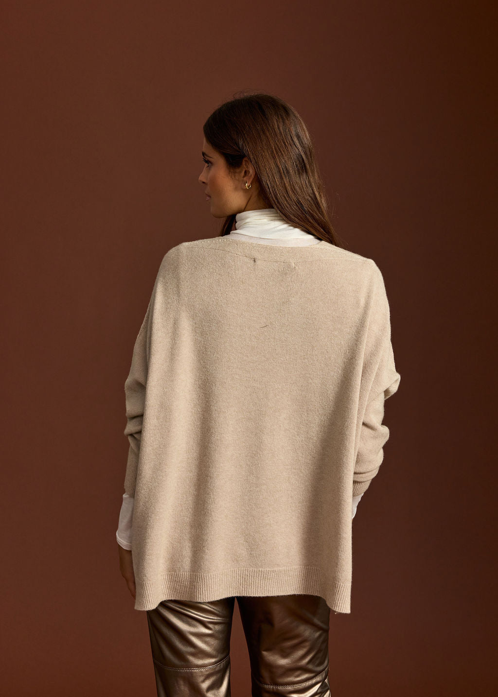 PULL PONCHO LOUISE SABLE