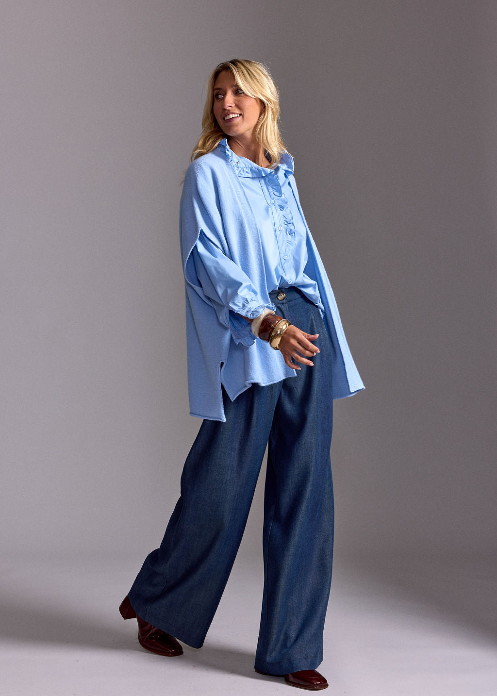 GILET SANS MANCHES MACHA CIEL