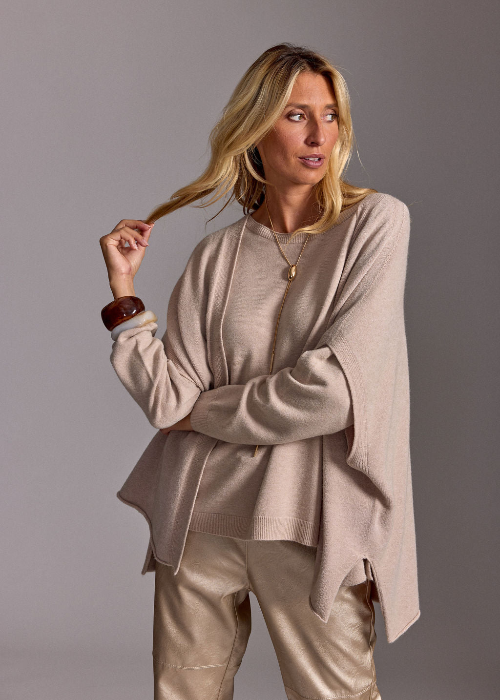 GILET SANS MANCHES MACHA SABLE