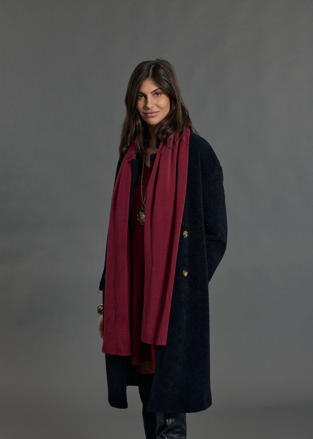 ECHARPE EN MAILLE NEL GRENADE