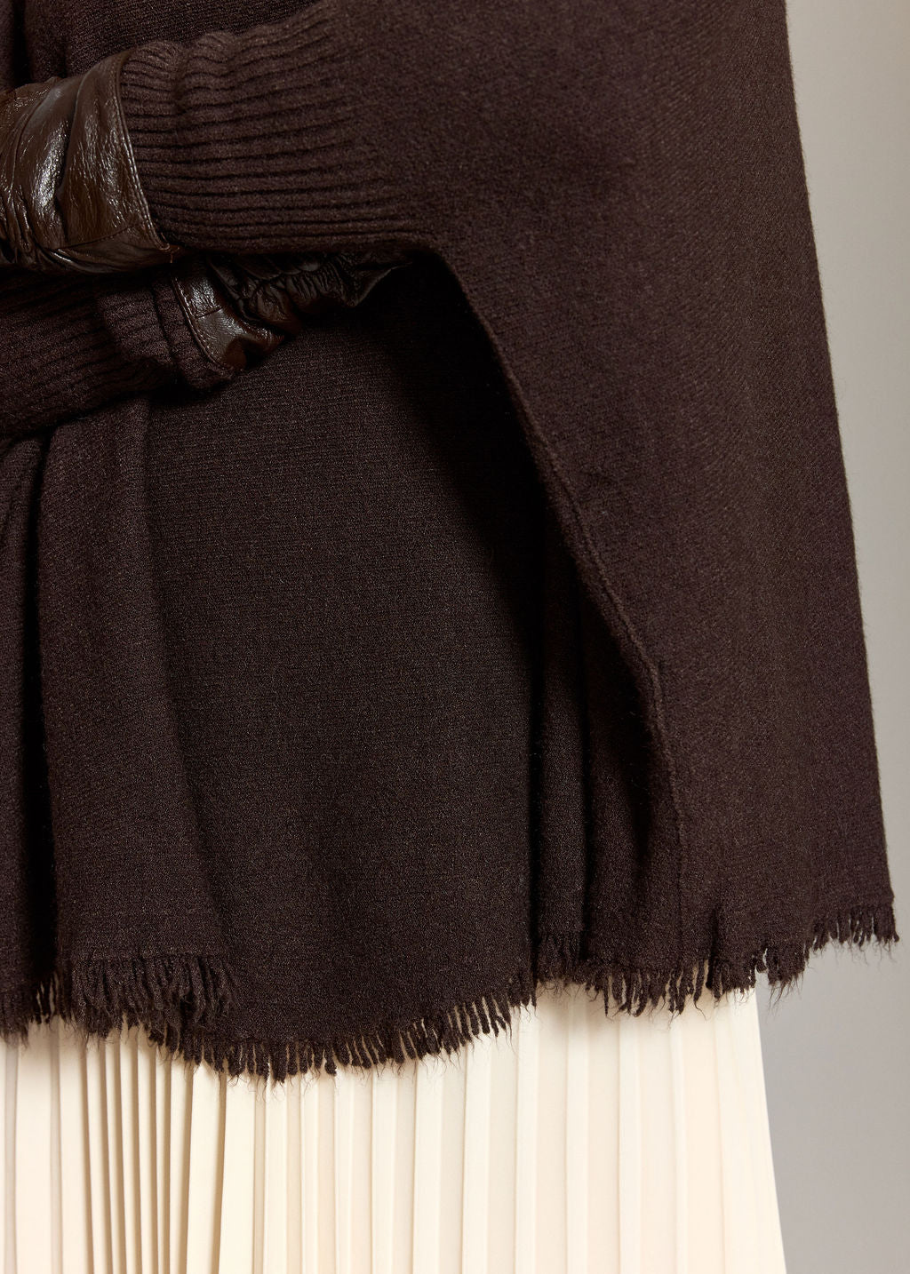 PULL PONCHO A FRANGES SIRO CAFE