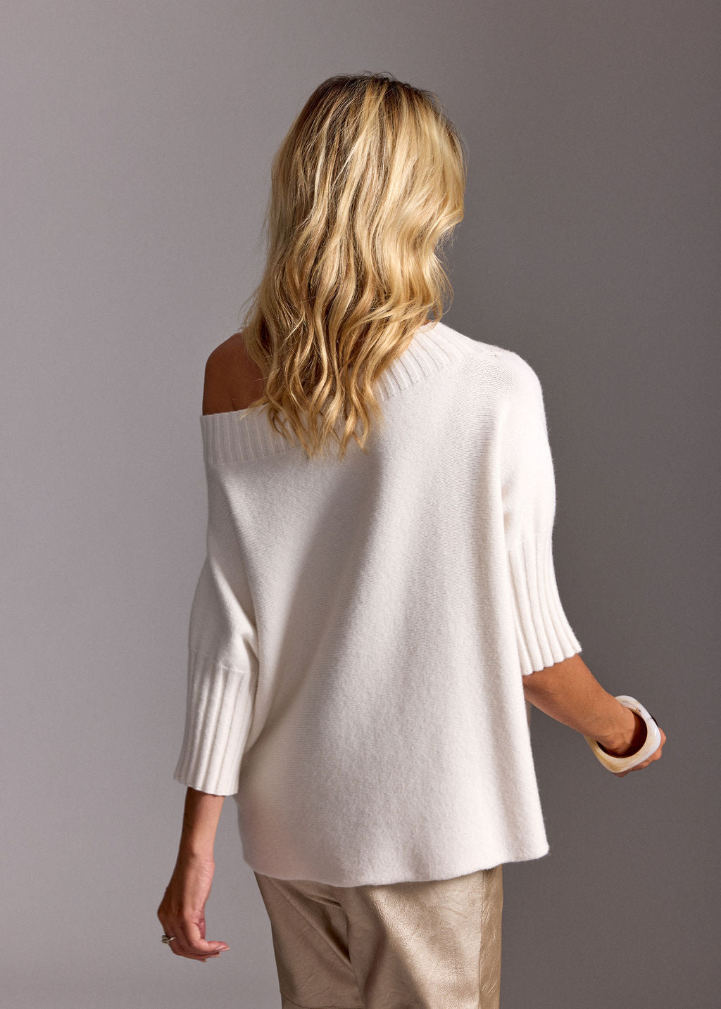 PULL COURT ENCOLURE BATEAU VINCI ECRU