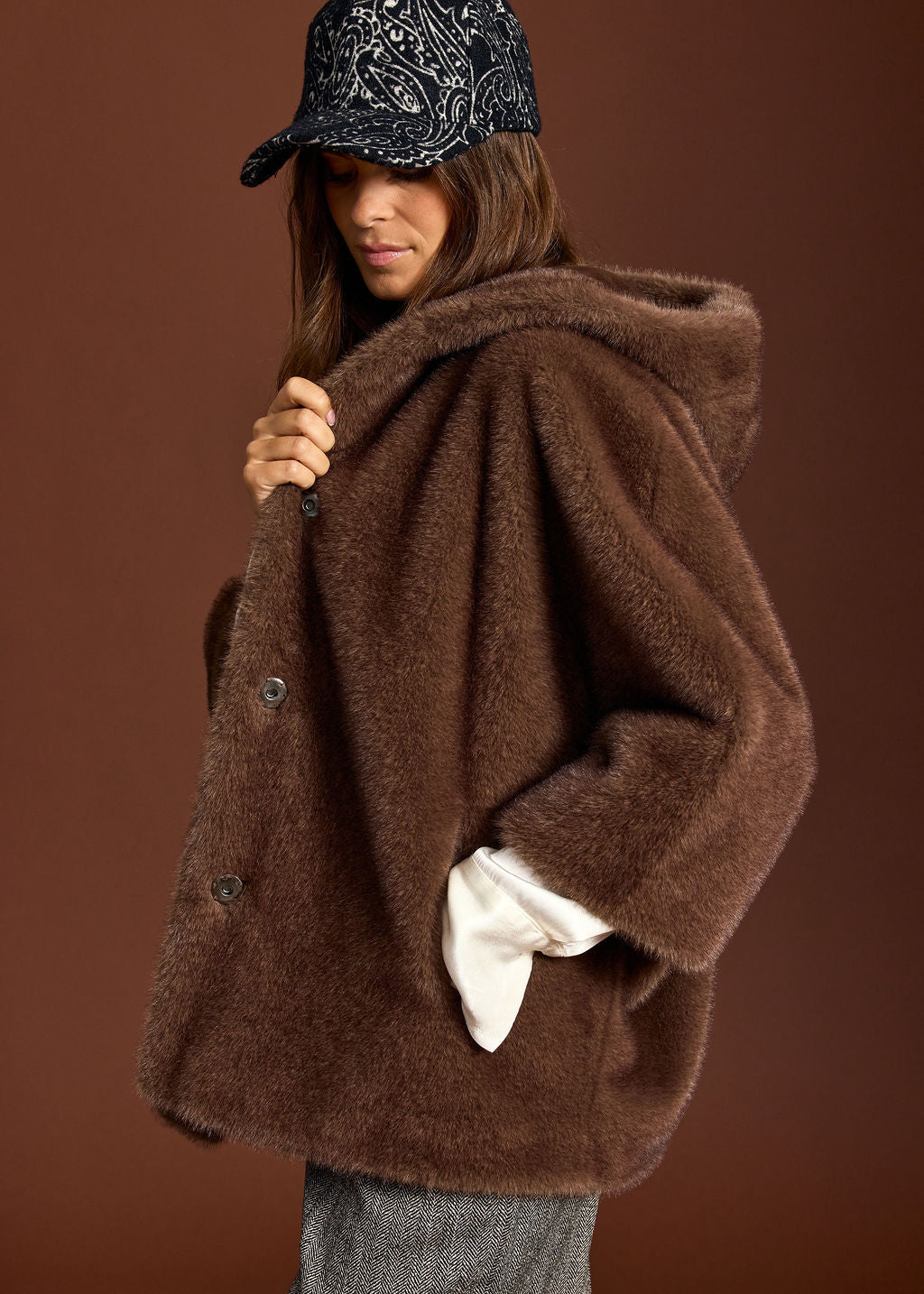 CASQUETTE EN MOTIF BANDANAS KASPER NOIR