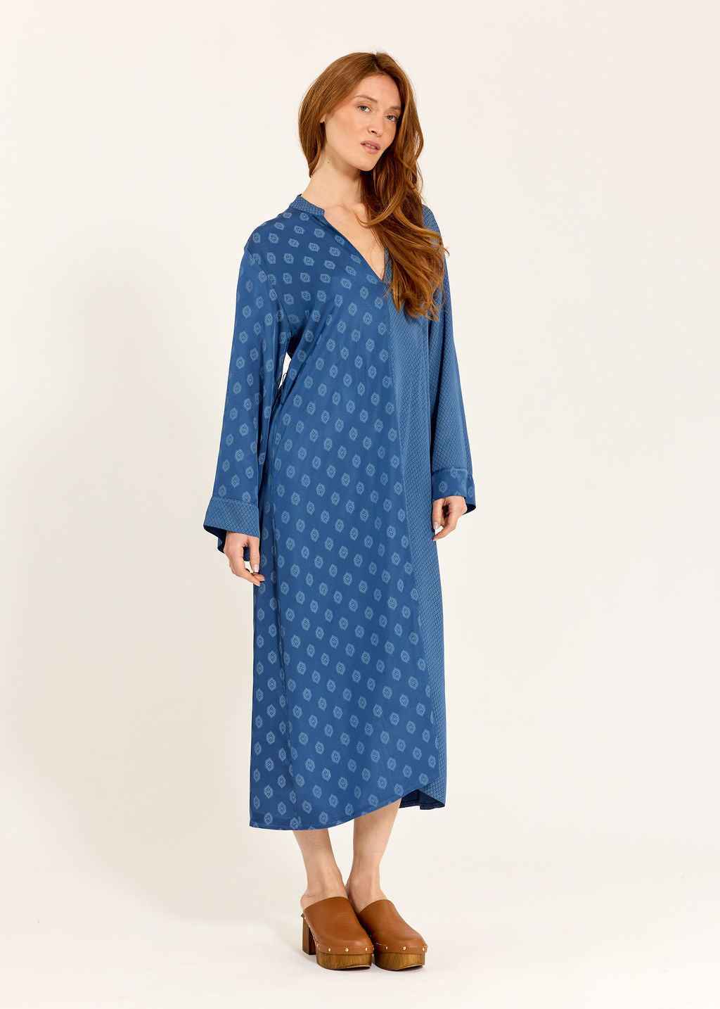 ROBE MIDI BI-IMPRIMÉE AMAYA OCEAN