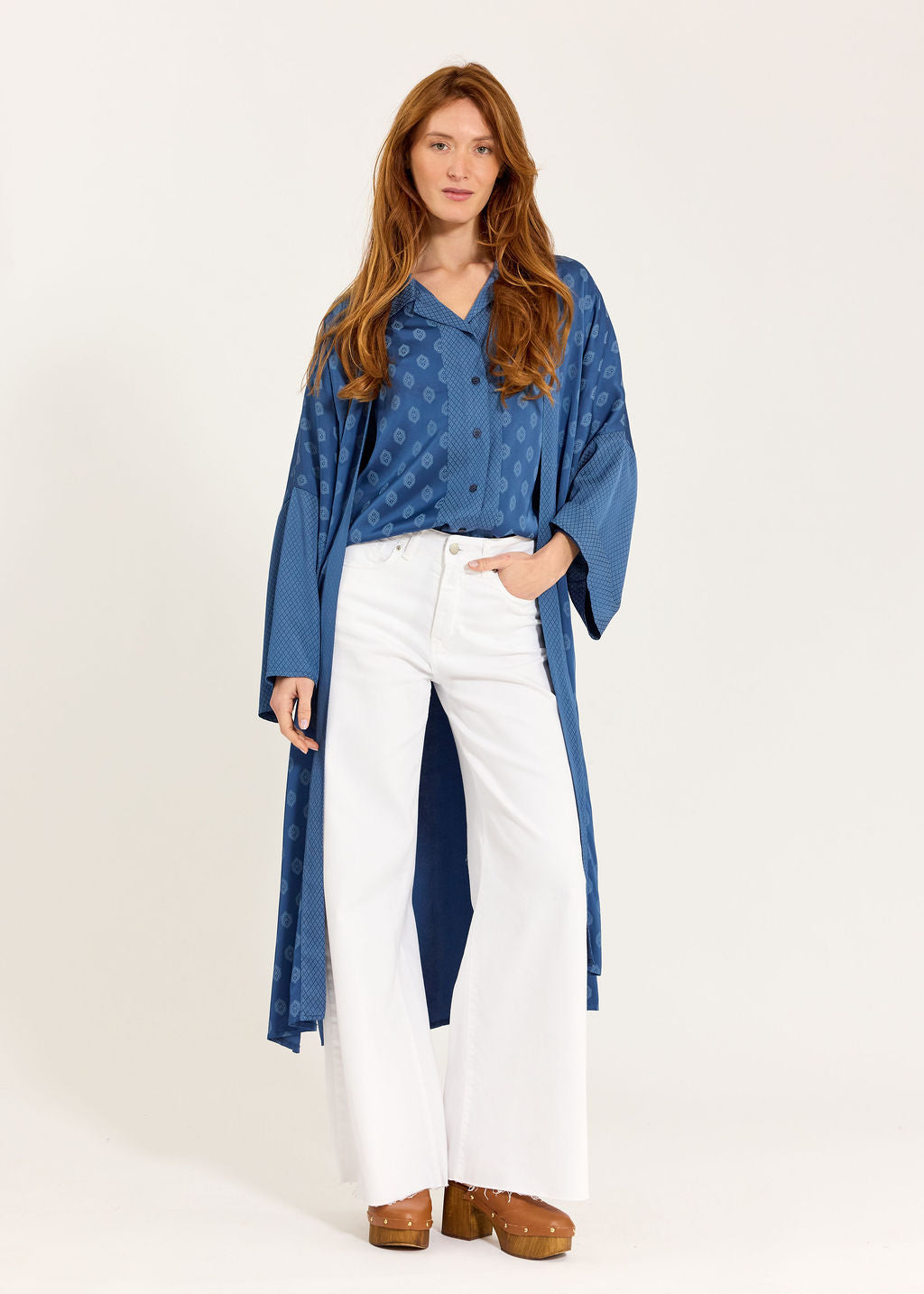 CHEMISE BI-IMPRIMÉE AYUMI OCEAN