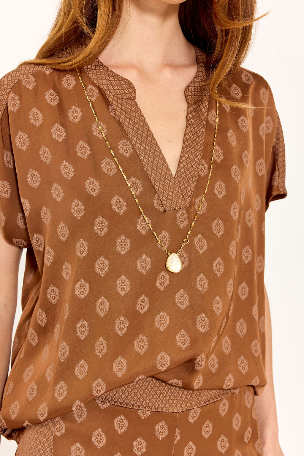 TOP BI-IMPRIMÉ KINA NOISETTE