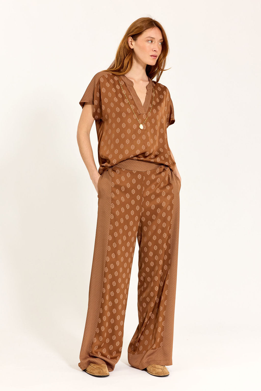 TOP BI-IMPRIMÉ KINA NOISETTE