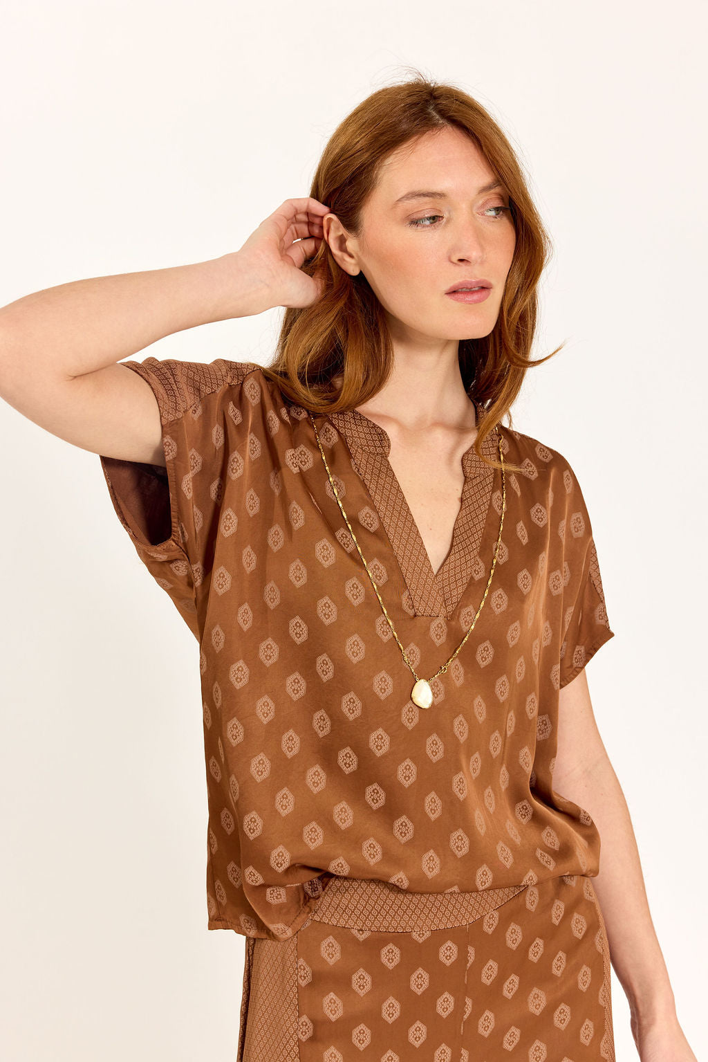 TOP BI-IMPRIMÉ KINA NOISETTE