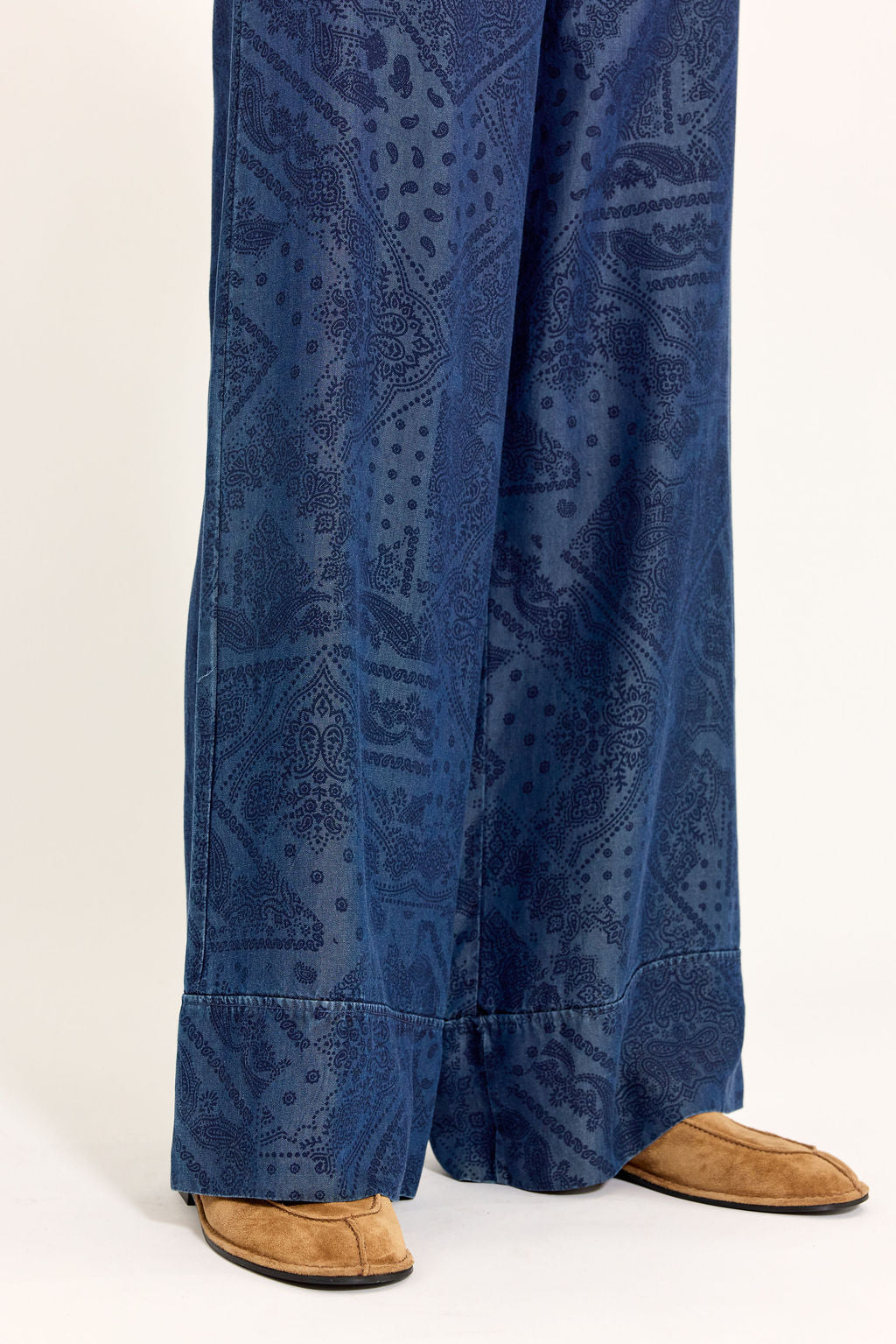 PANTALON FLUIDE EN LYOCELL DENIM IMPRIMÉ MAC DENIM