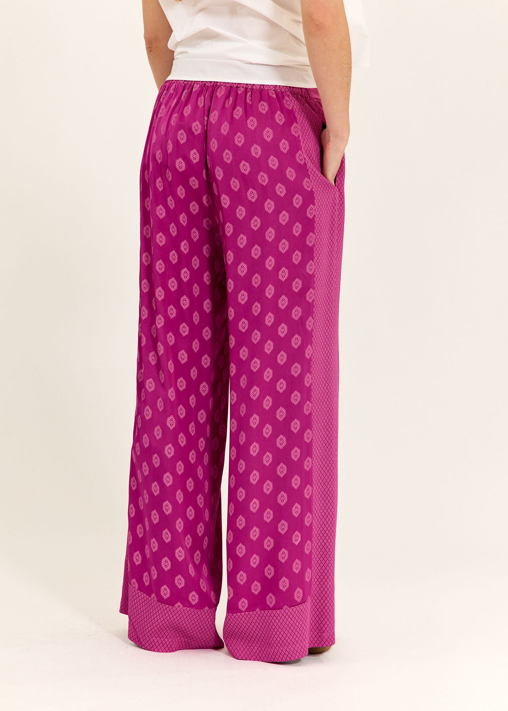 PANTALON 7/8IÈME BI-IMPRIMÉ TON SUR TON MIRI PINKY