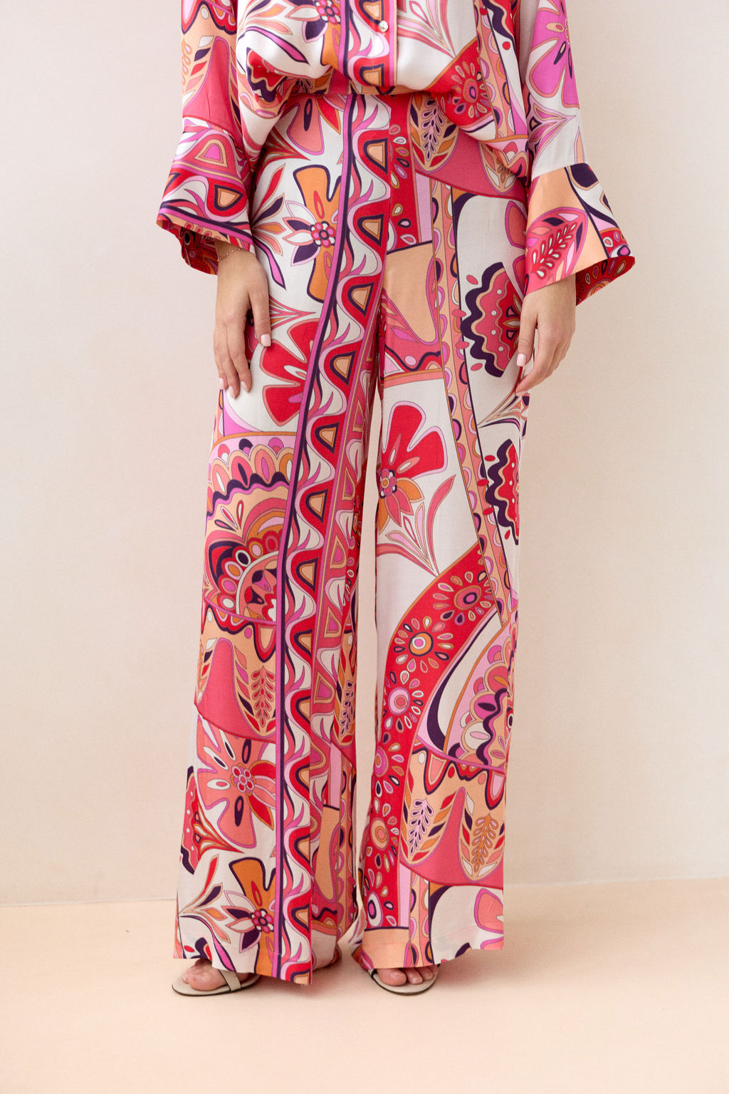 PANTALON FLUIDE IMPRIMÉ ALEXIS ROSA