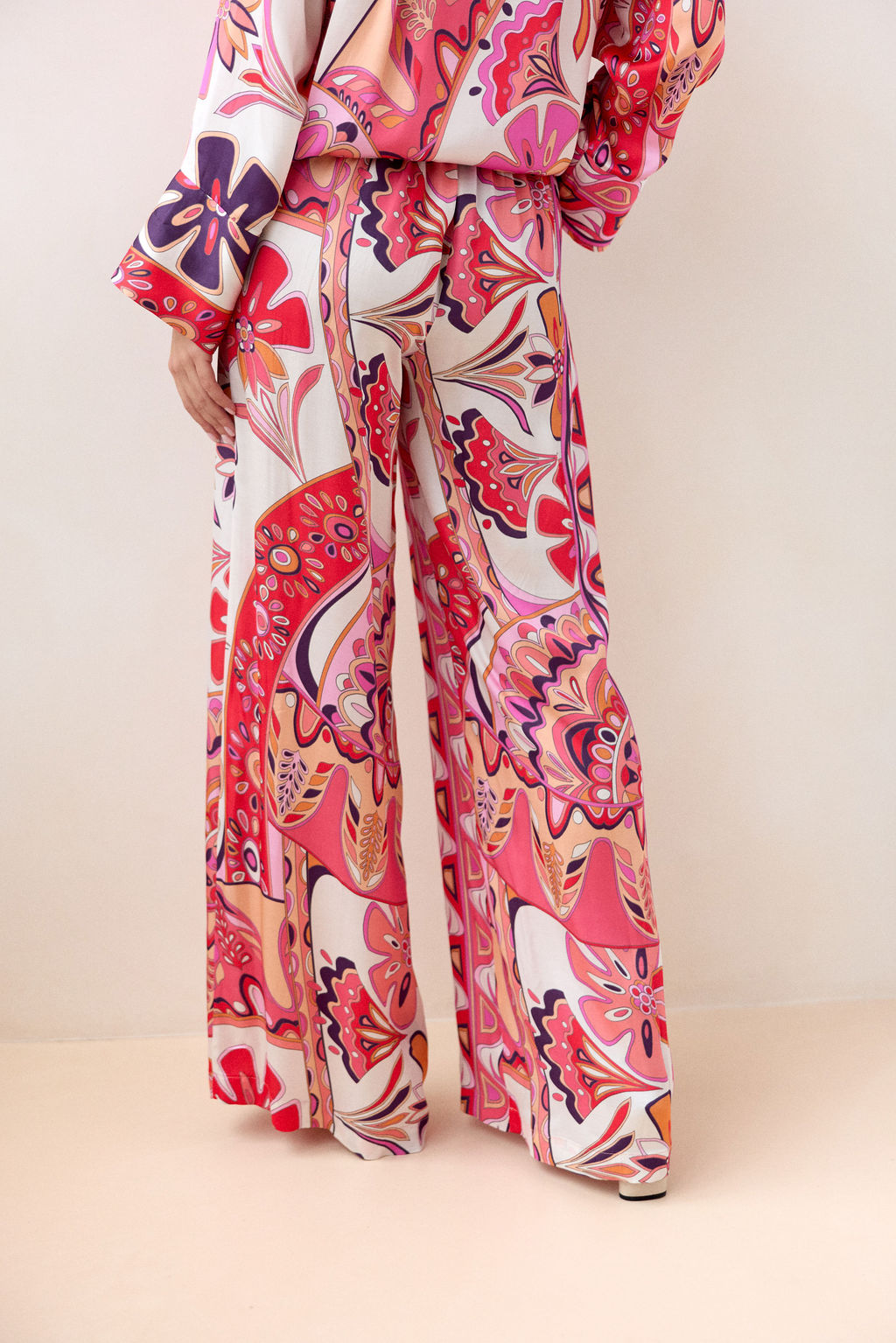 PANTALON FLUIDE IMPRIMÉ ALEXIS ROSA