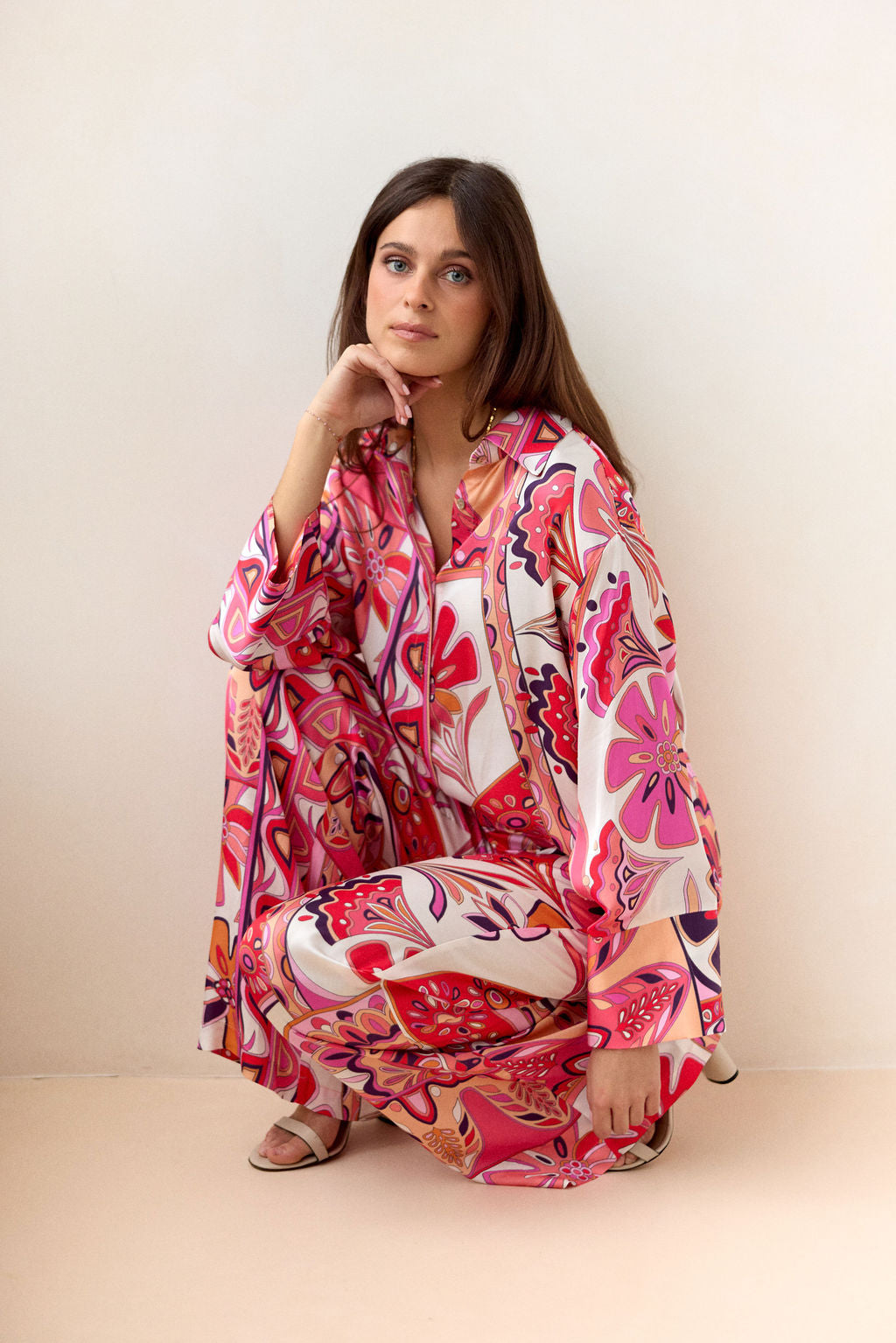 PANTALON FLUIDE IMPRIMÉ ALEXIS ROSA