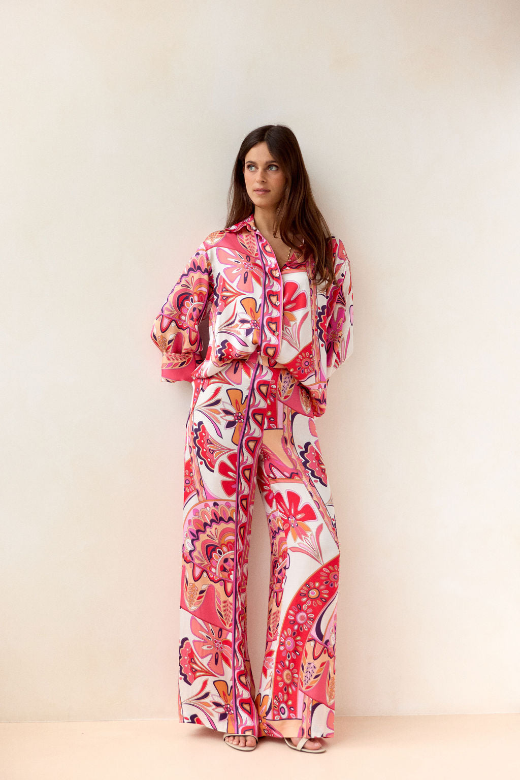 PANTALON FLUIDE IMPRIMÉ ALEXIS ROSA