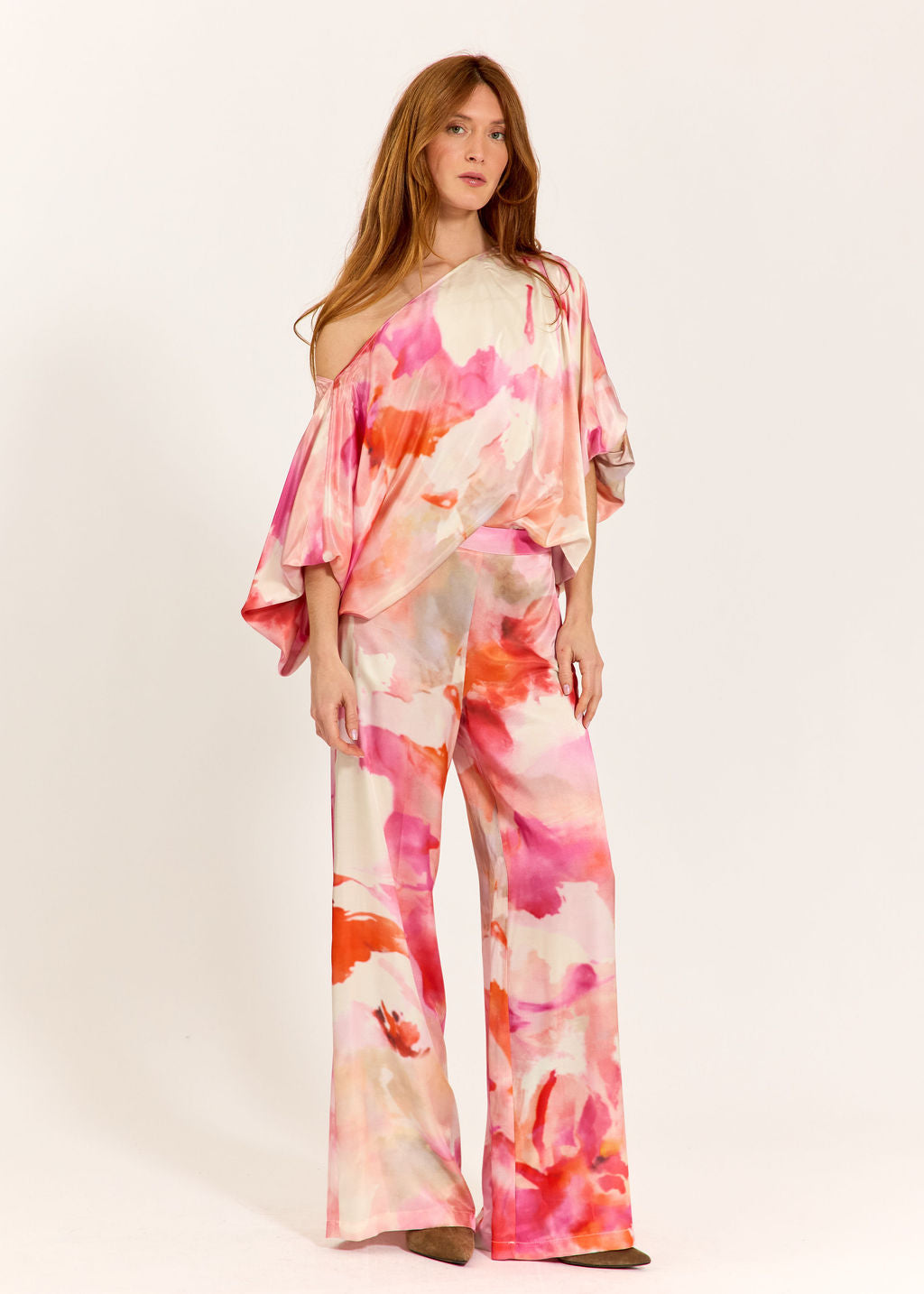 PANTALON DROIT IMPRIMÉ RIZZI PASTEL