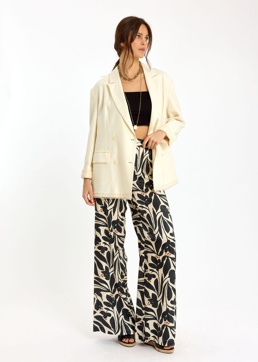 PANTALON FLUIDE IMPRIMÉ RIZZI SQUARE