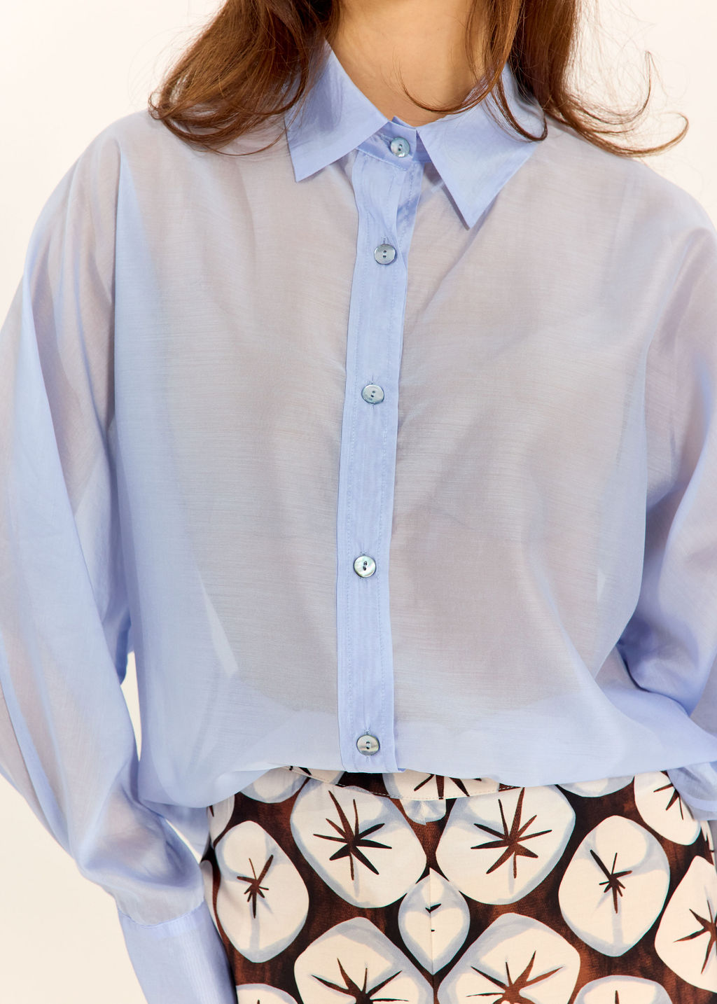 CHEMISE AMPLE EN LYOCELL SADIA CIEL