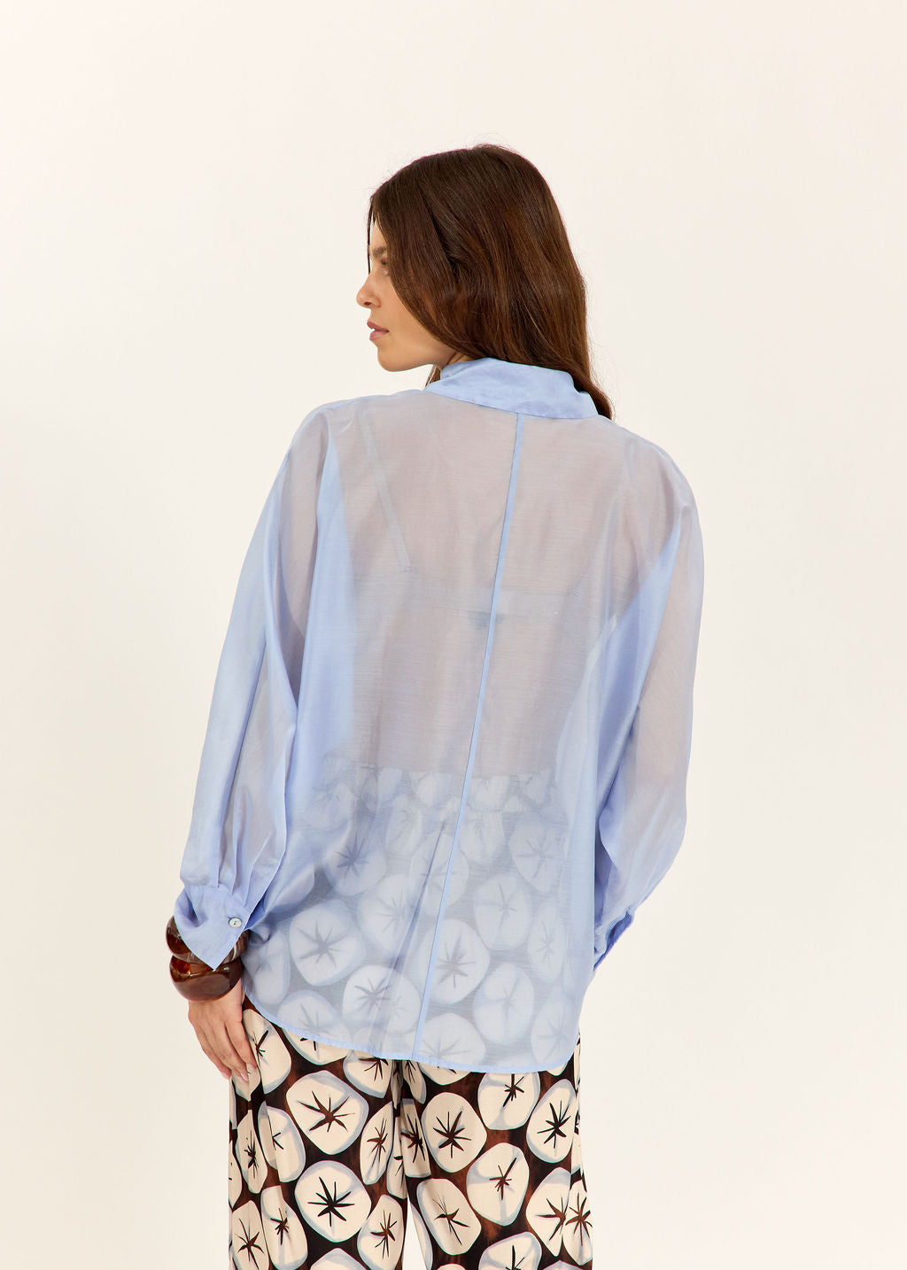 CHEMISE AMPLE EN LYOCELL SADIA CIEL