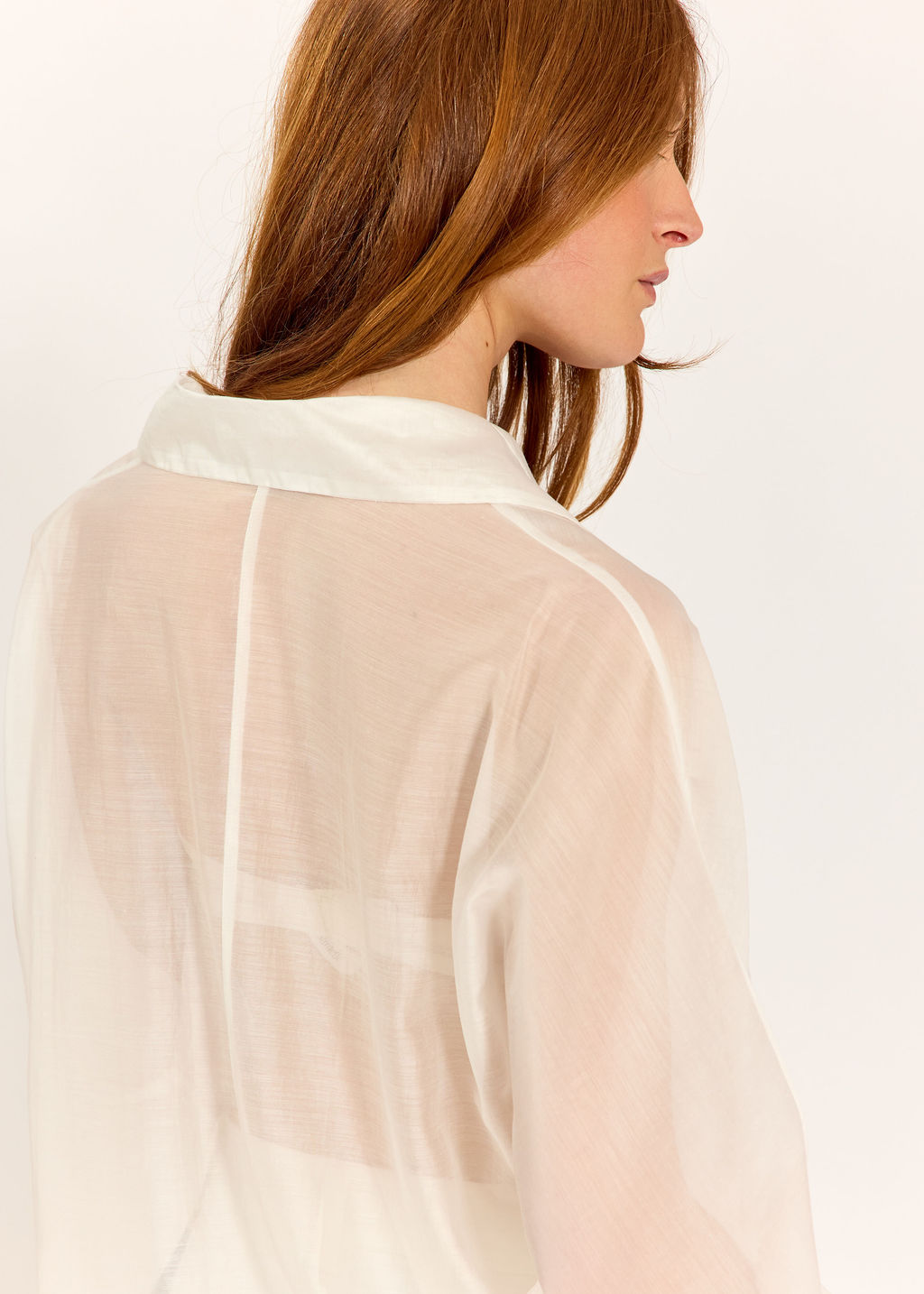 CHEMISE AMPLE EN LYOCELL SADIA ECRU