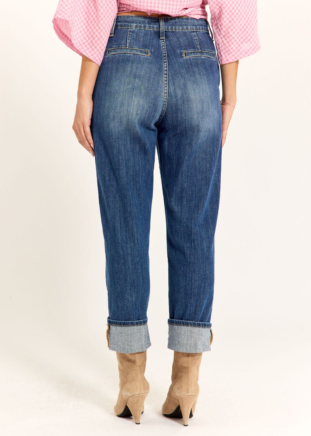 JEAN 7/8IÈME À REVERS VAL DENIM