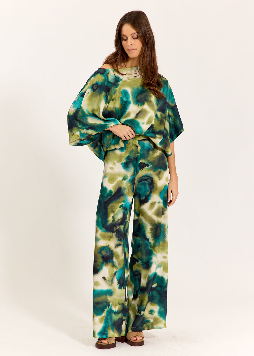 PANTALON FLUIDE IMPRIMÉ LOTIE GARDEN