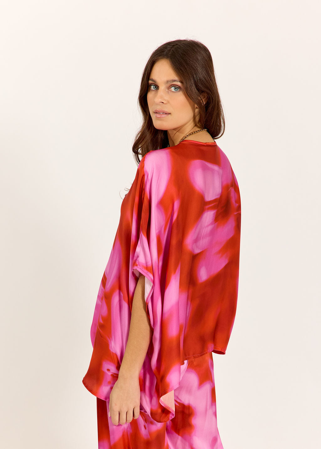 TOP FORME PONCHO RIKA ROSA
