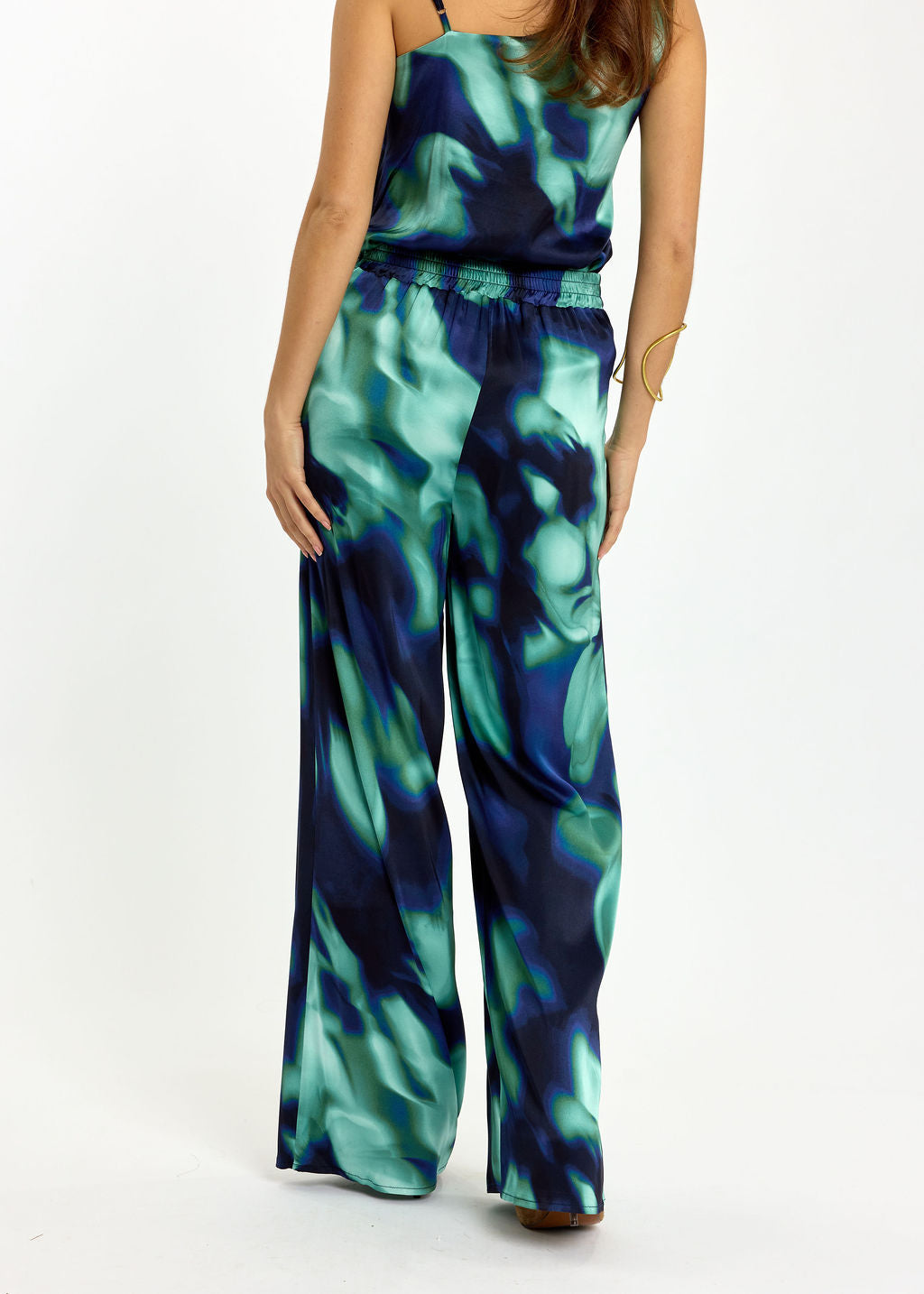 PANTALON FLUIDE IMPRIMÉ YUKA BLUE