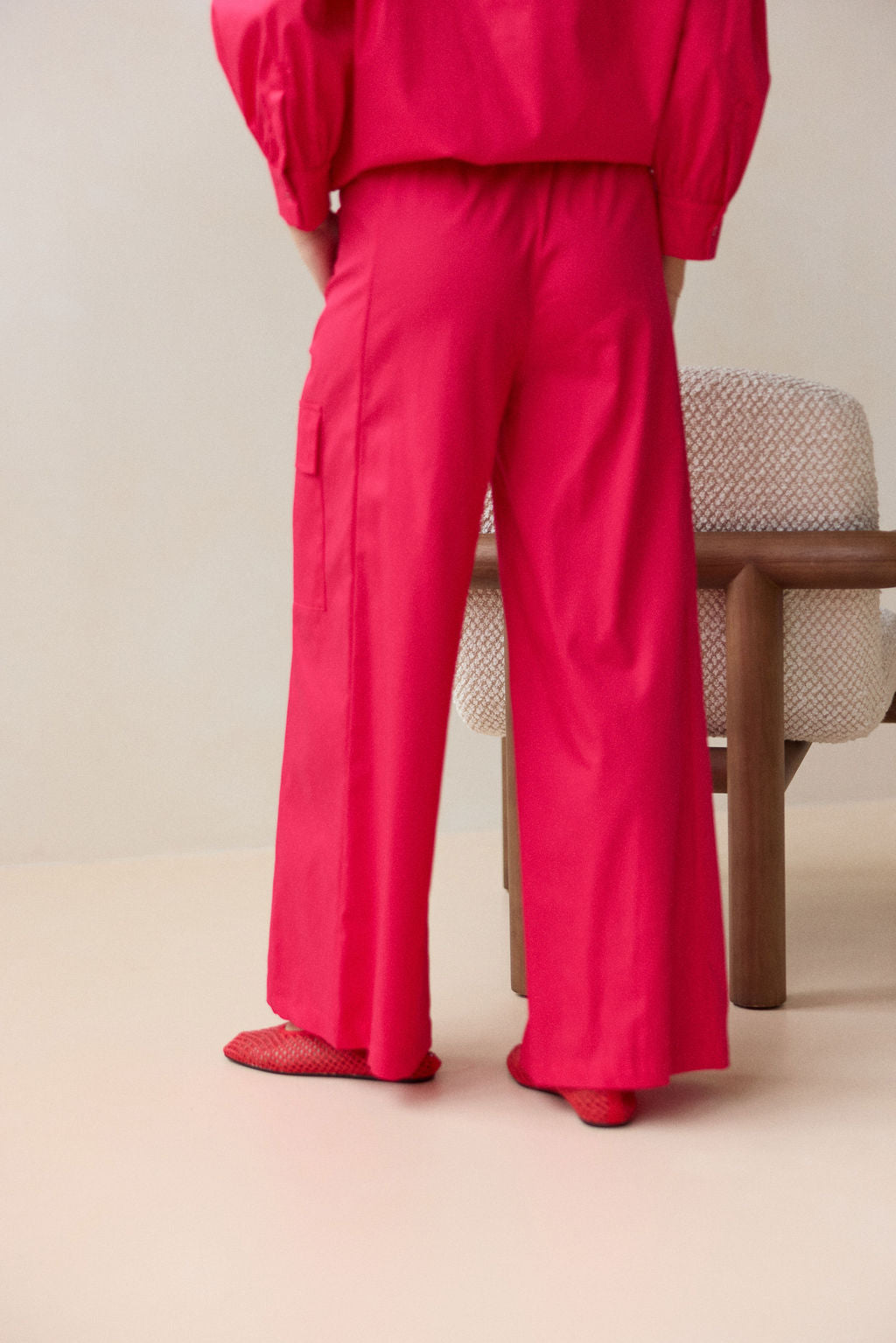 PANTALON 7/8IÈME LIVIA ROUGE