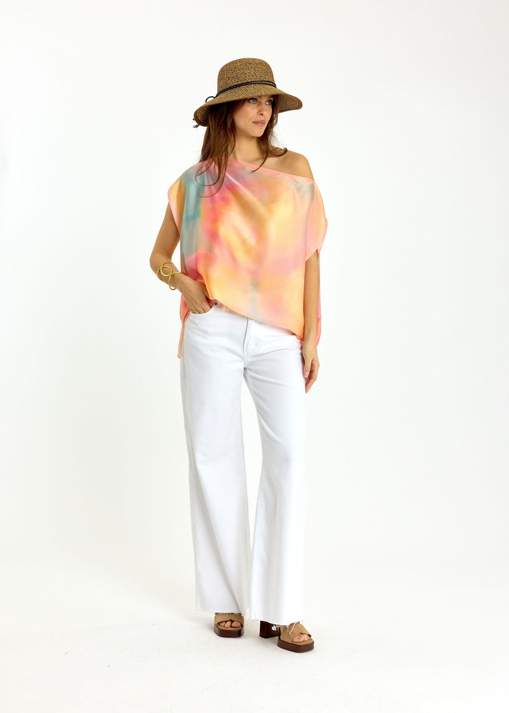 TOP A ENCOLURE BATEAU PAROSS PASTEL