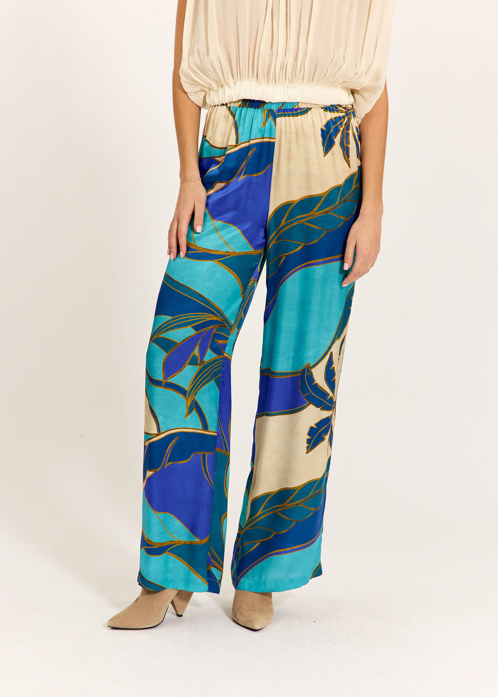 PANTALON FLUDE IMPRIMÉ LOLE TURKIS