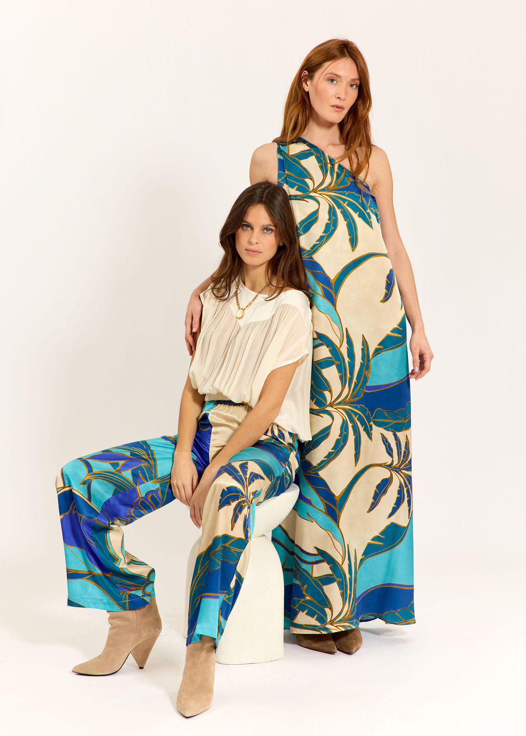 PANTALON FLUDE IMPRIMÉ LOLE TURKIS