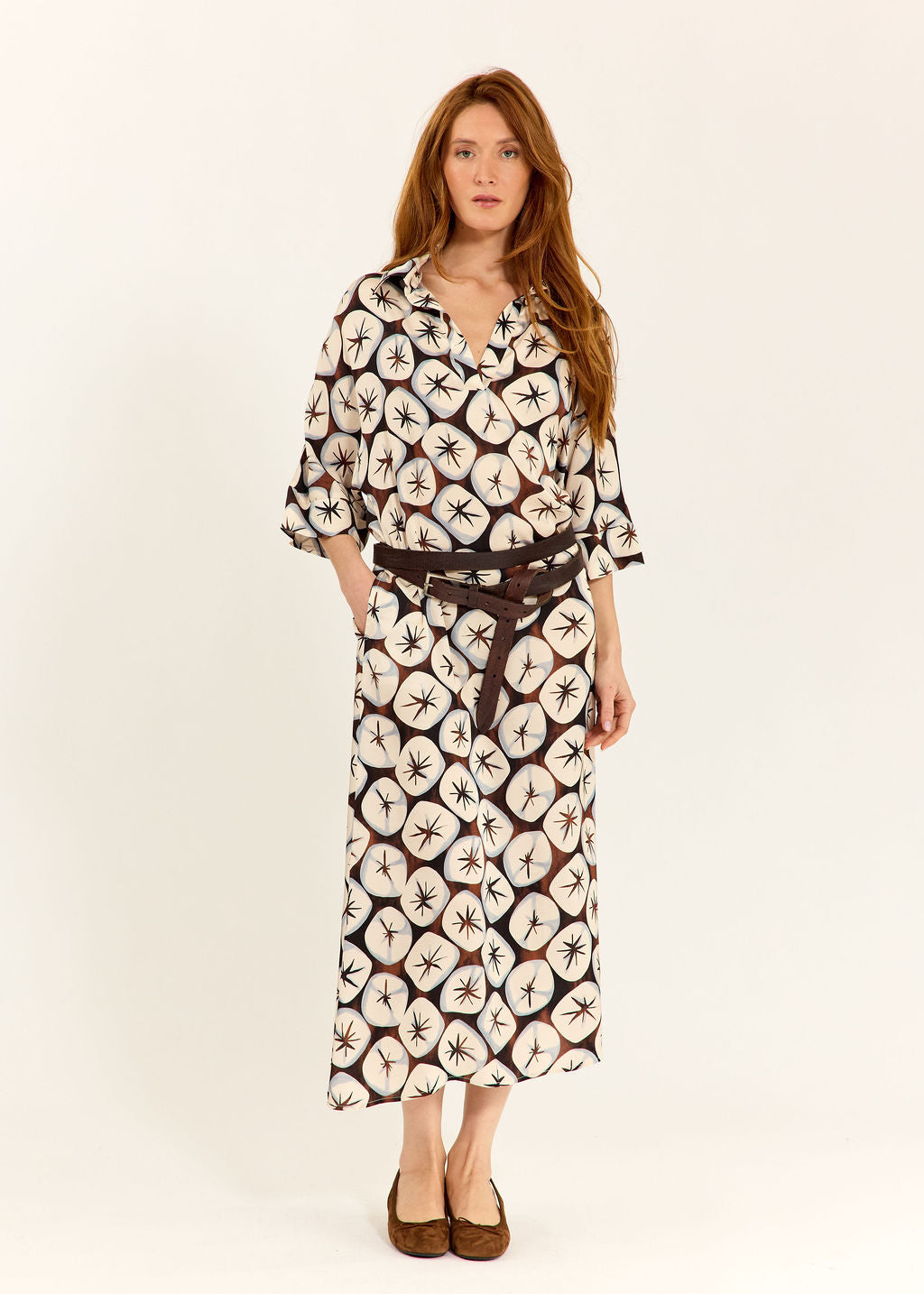 ROBE LONGUE IMPRIMÉE NOF CIELO