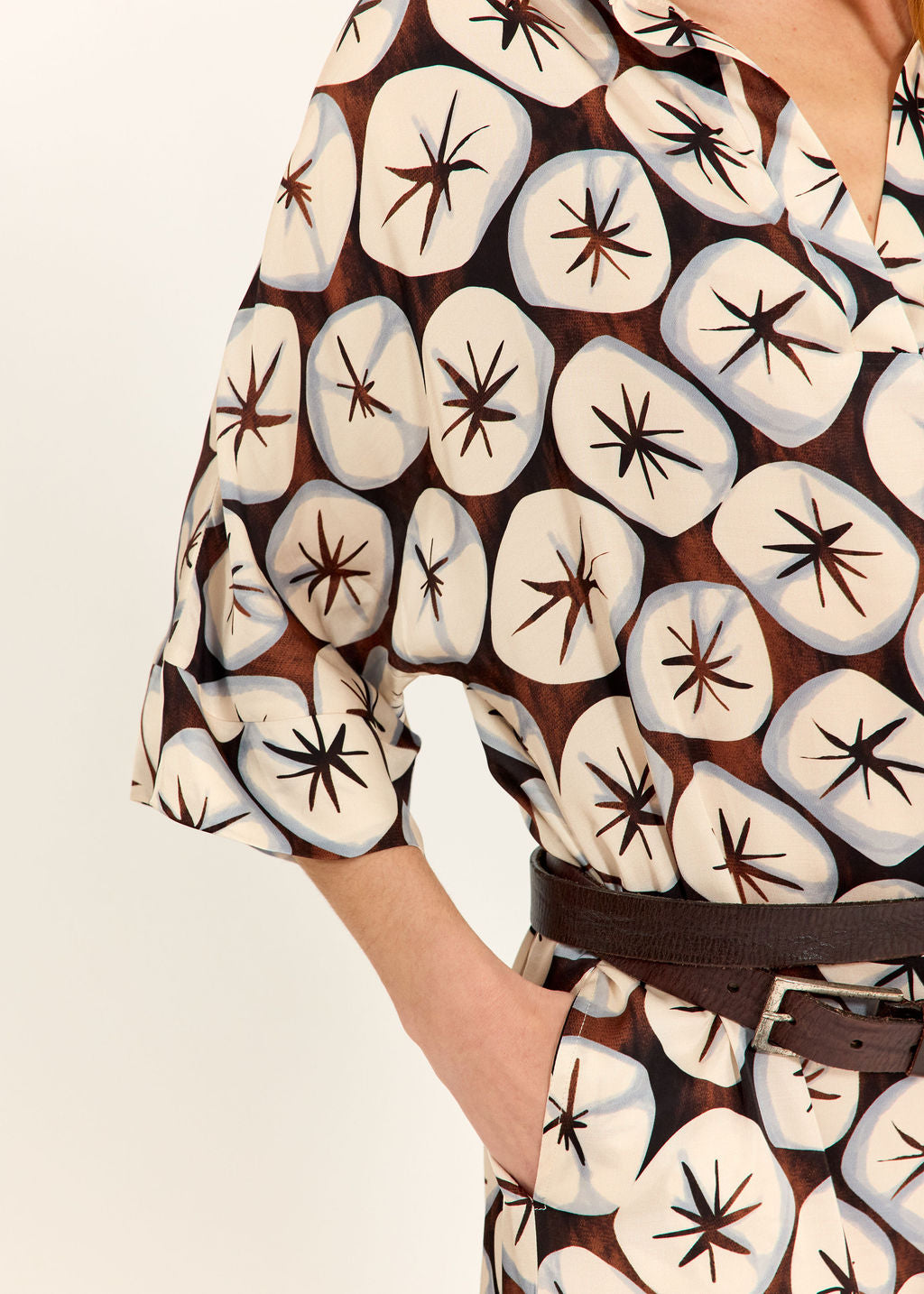 ROBE LONGUE IMPRIMÉE NOF CIELO