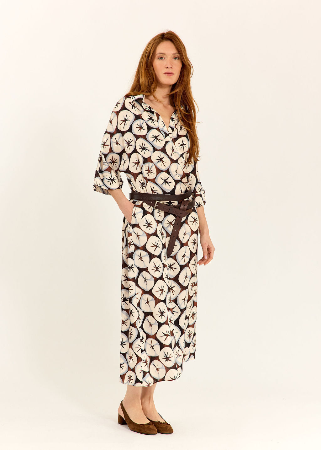 ROBE LONGUE IMPRIMÉE NOF CIELO