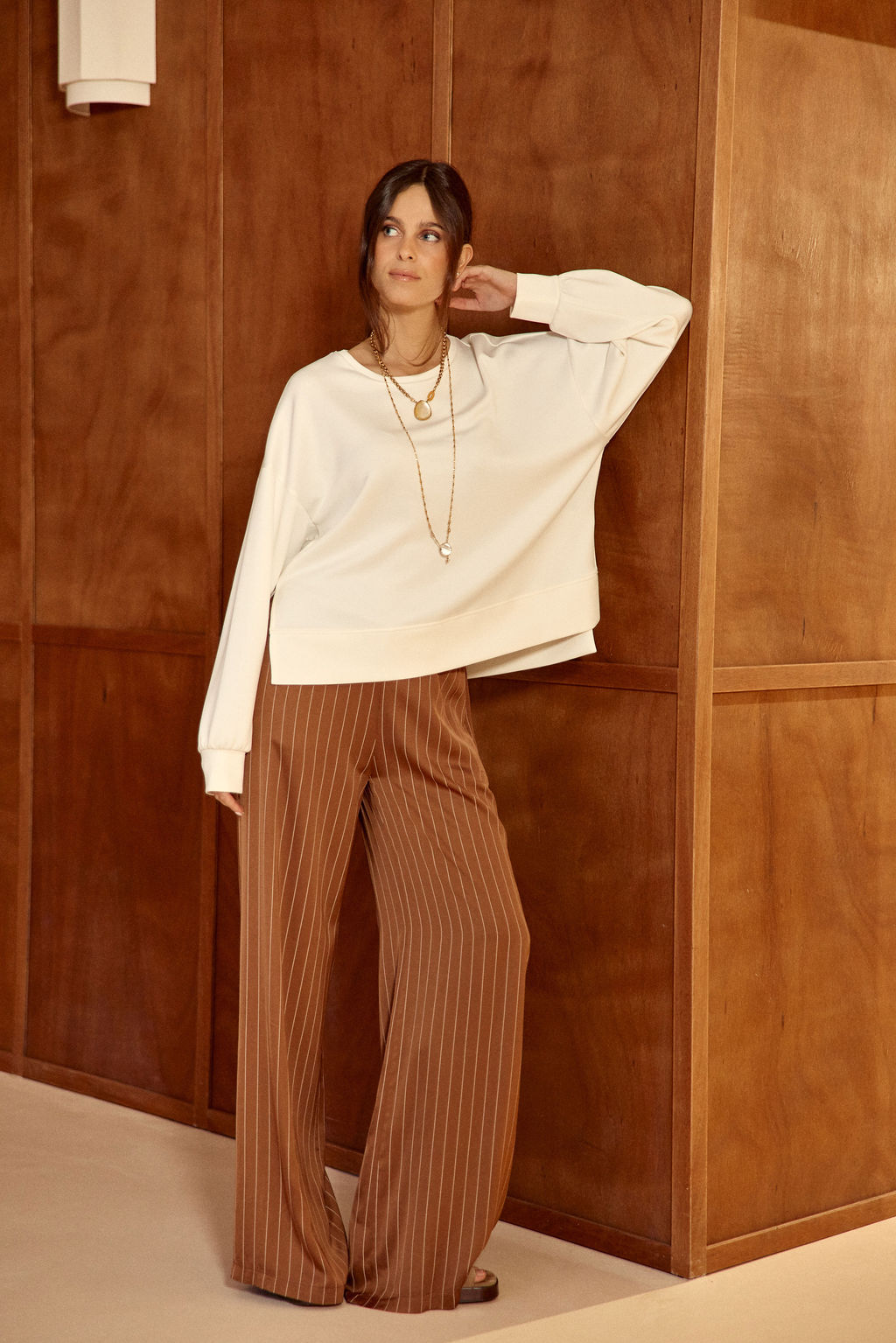 SWEAT CASUAL ULTRA-LEGER KYM ECRU