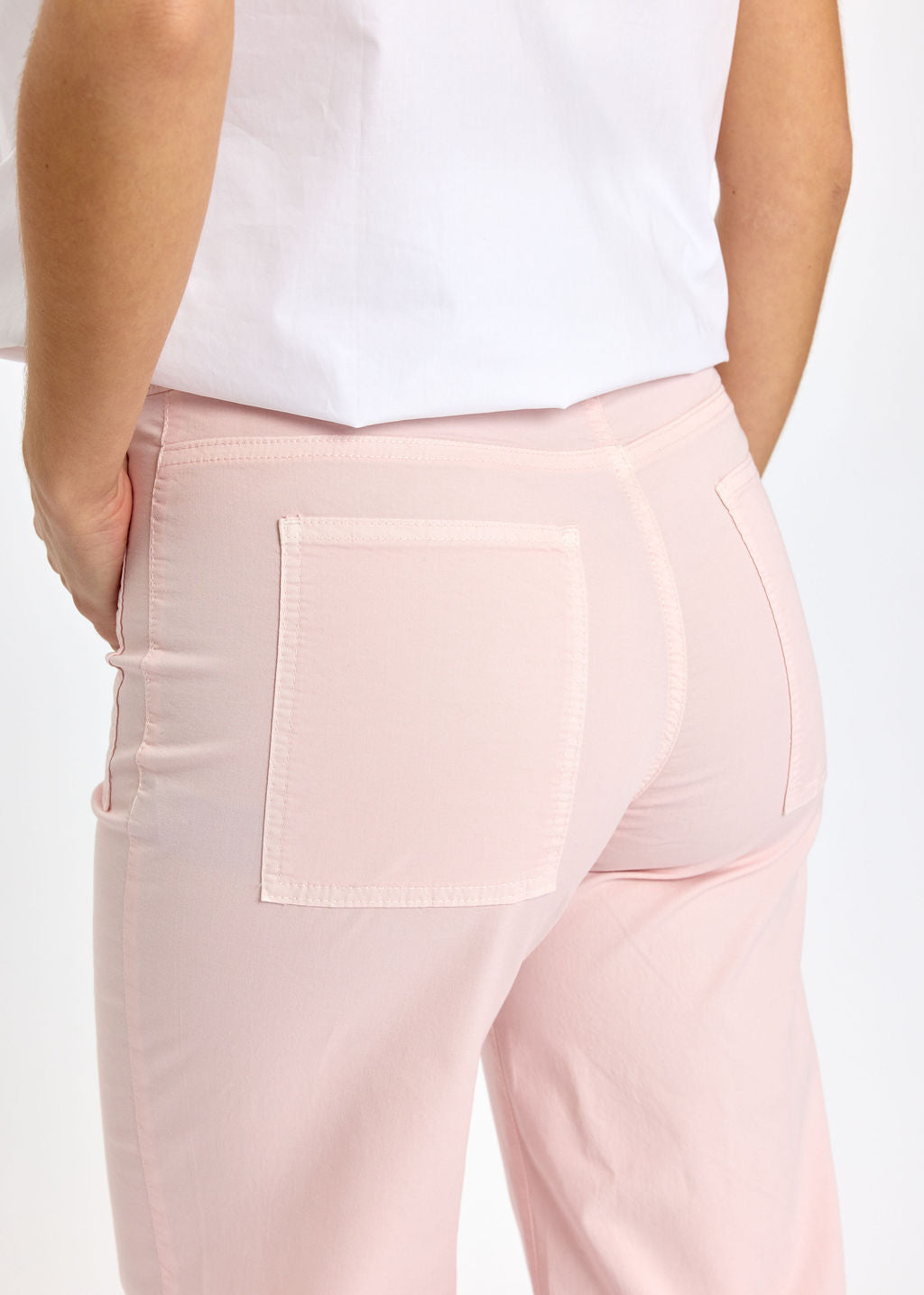 PANTALON 7/8IÈME EN COTON ÉLASTHANNE TAO ROSE
