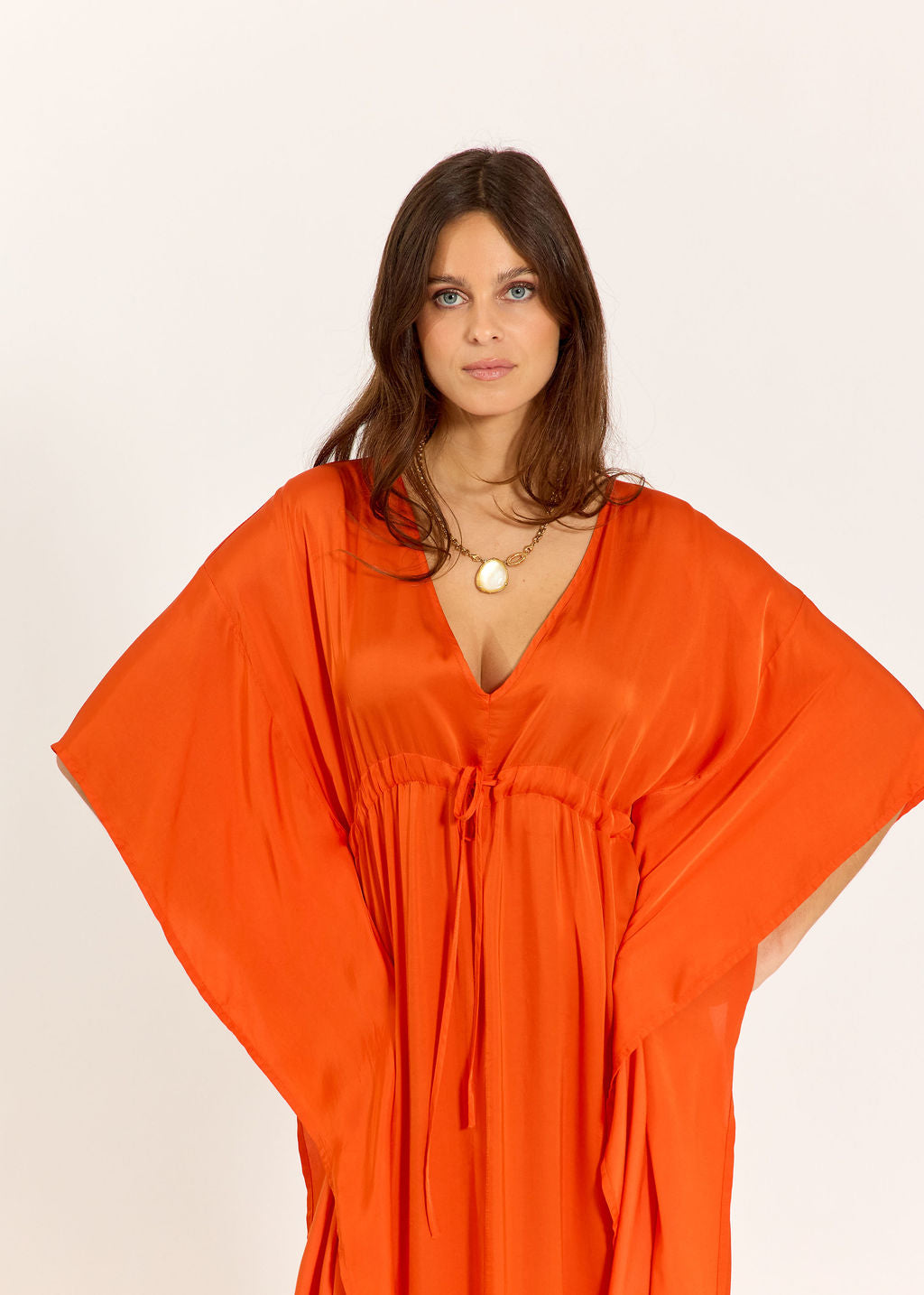 ROBE STYLE CAFTAN PORTOFINO MANDARINE